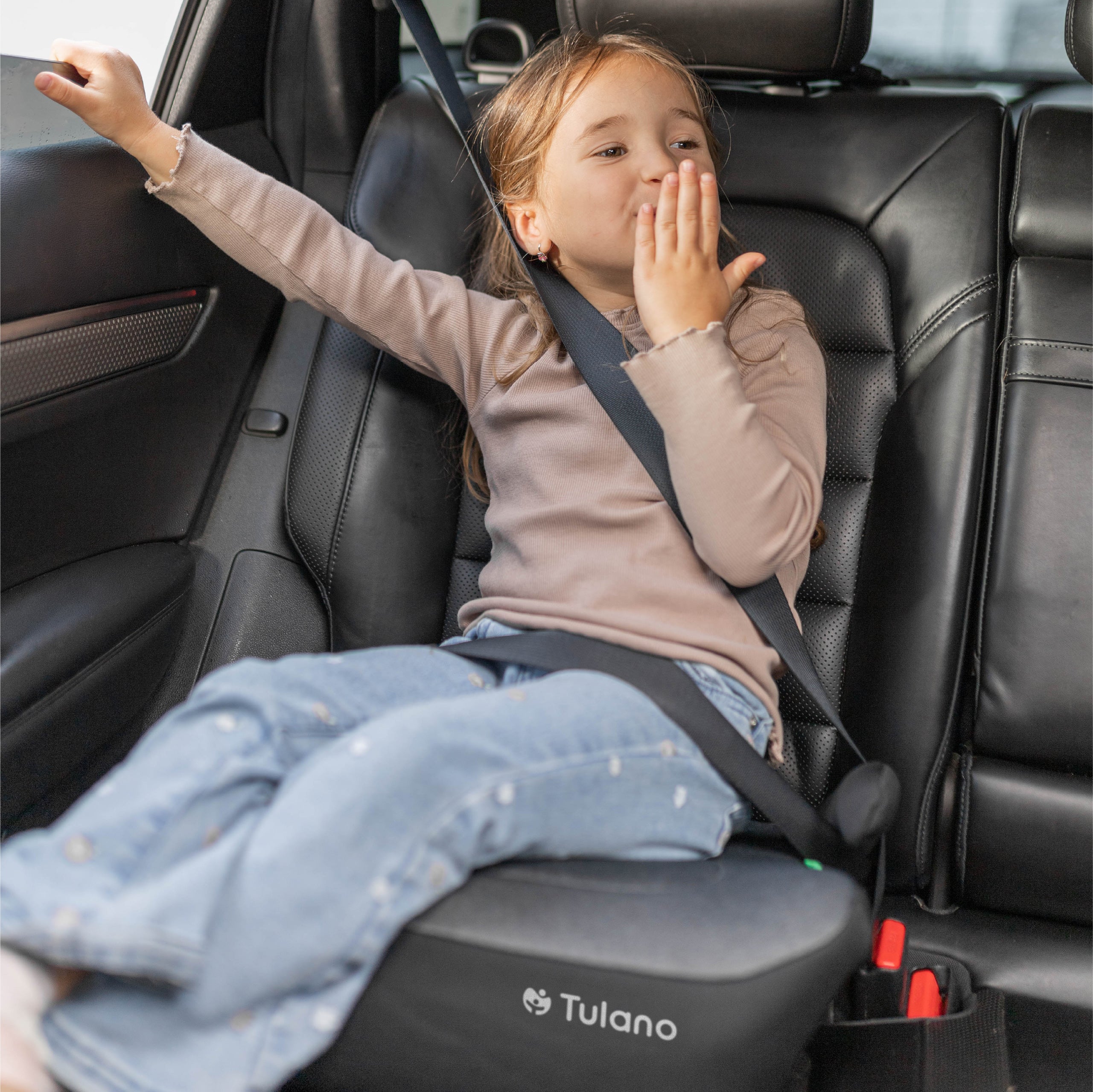 Silla de coche con base Tulano Cabby 20 Grey, 125-150 cm, I-Size