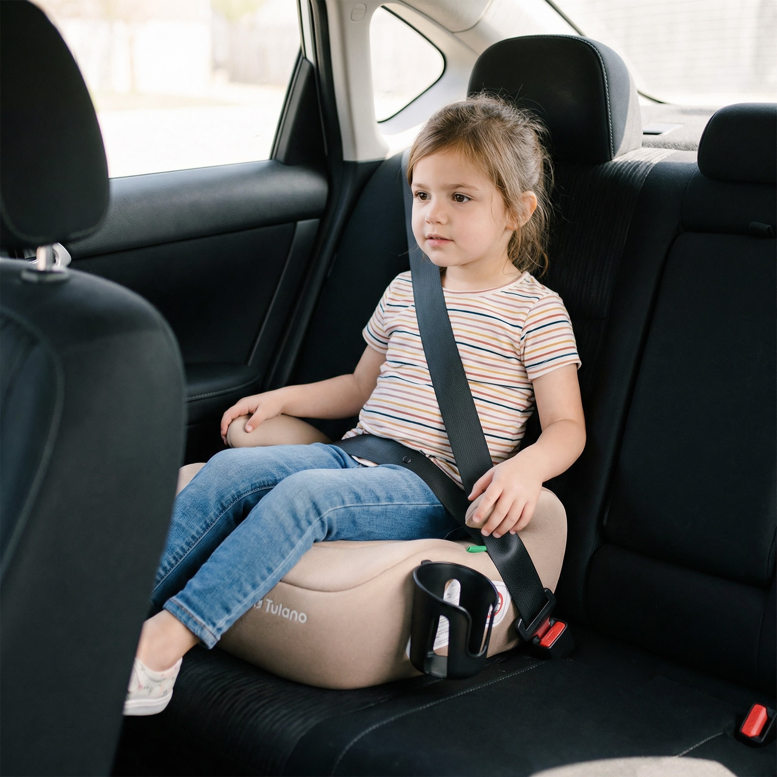 Silla de coche con base Tulano Cabby 20 Beige 125-150 cm I-Size