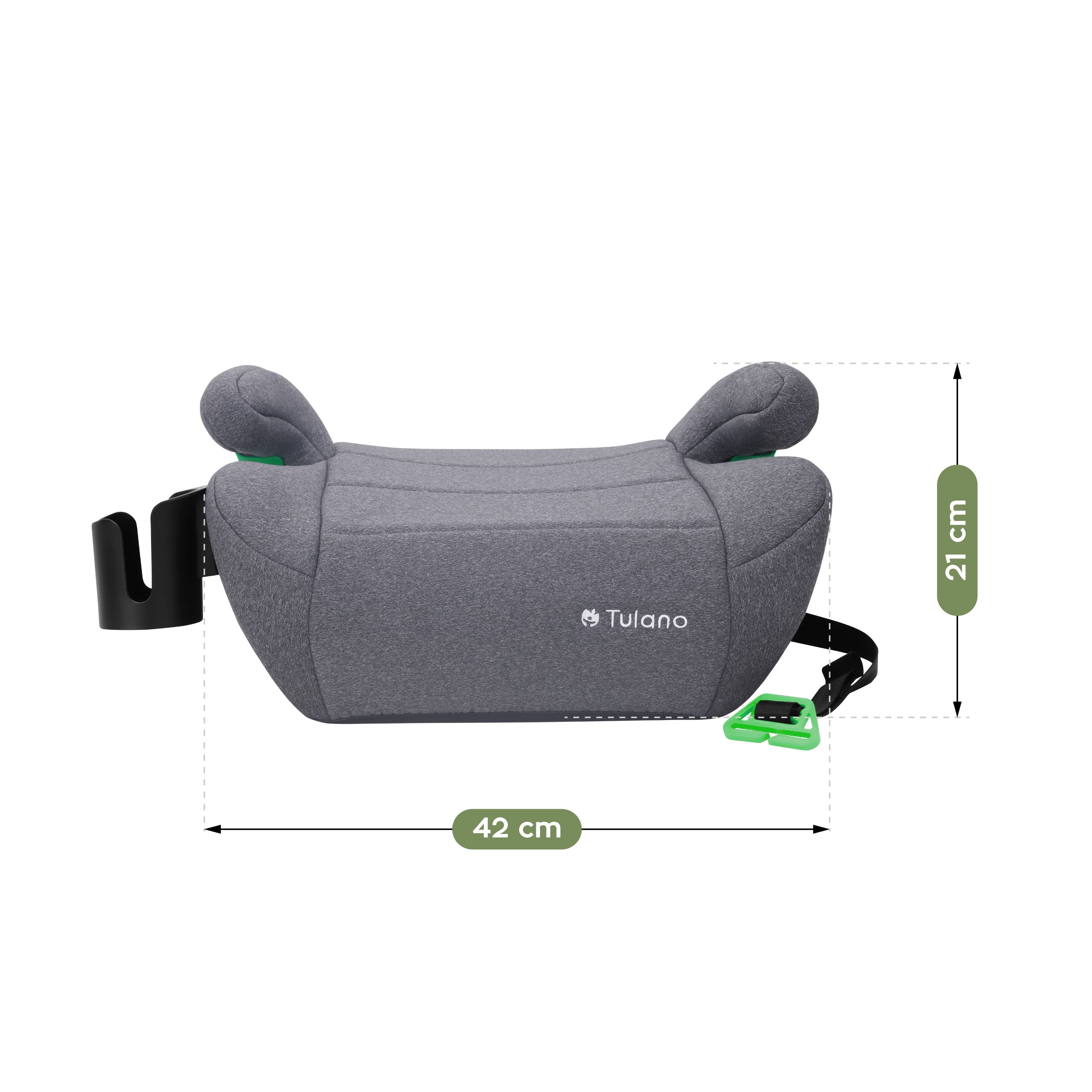 Silla de coche con base Tulano Cabby 25 Grey 125-150 cm I-Size
