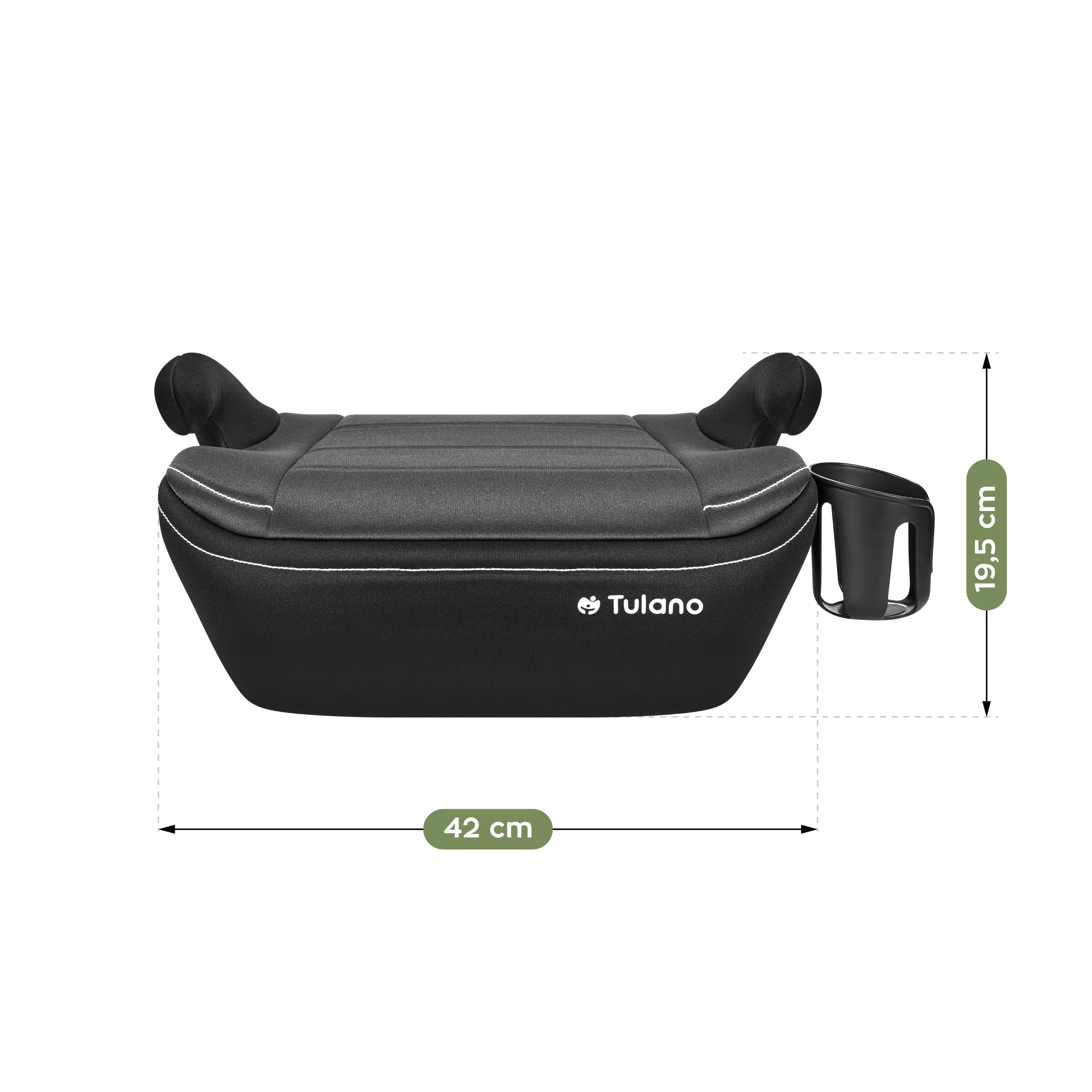 Silla de coche con base Tulano Cabby 30 Grey, 125-150 cm, I-Size