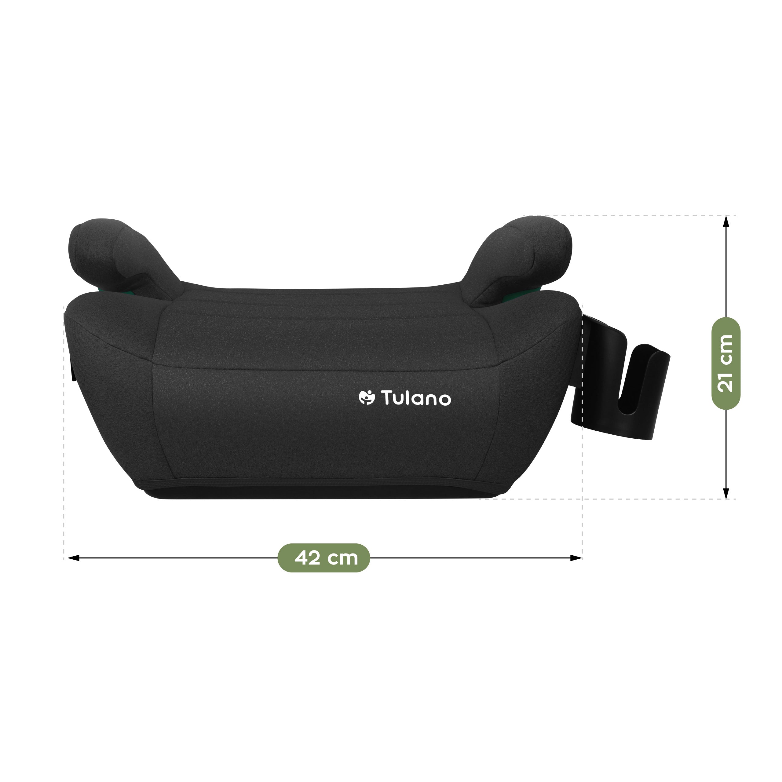 Silla de coche con base Tulano Cabby 35 Black ISOFIX 125-150 cm I-Size