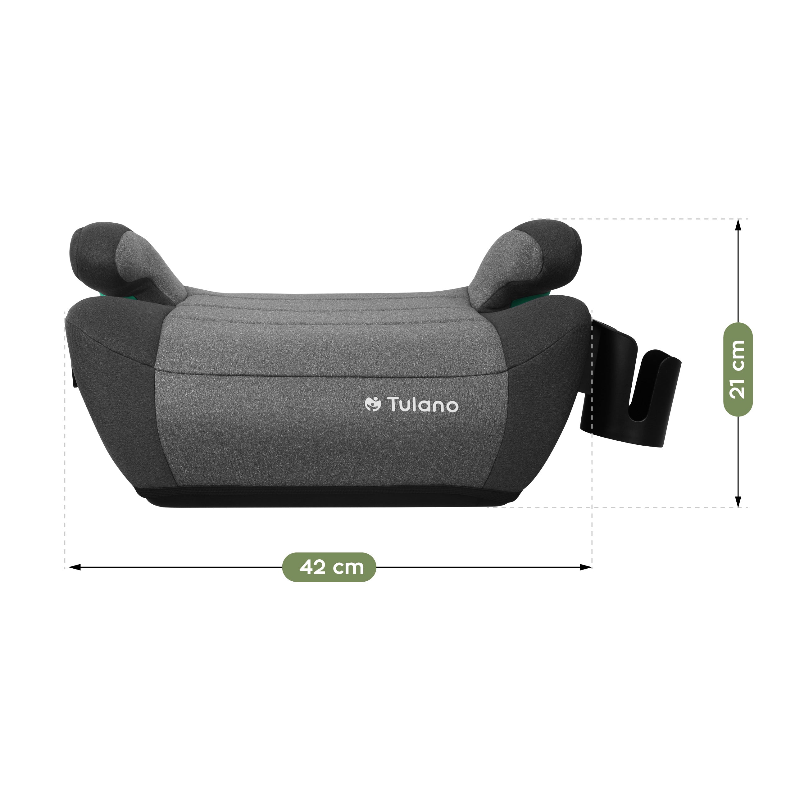 Silla de coche con base Tulano Cabby 35 Grey ISOFIX 125-150 cm I-Size
