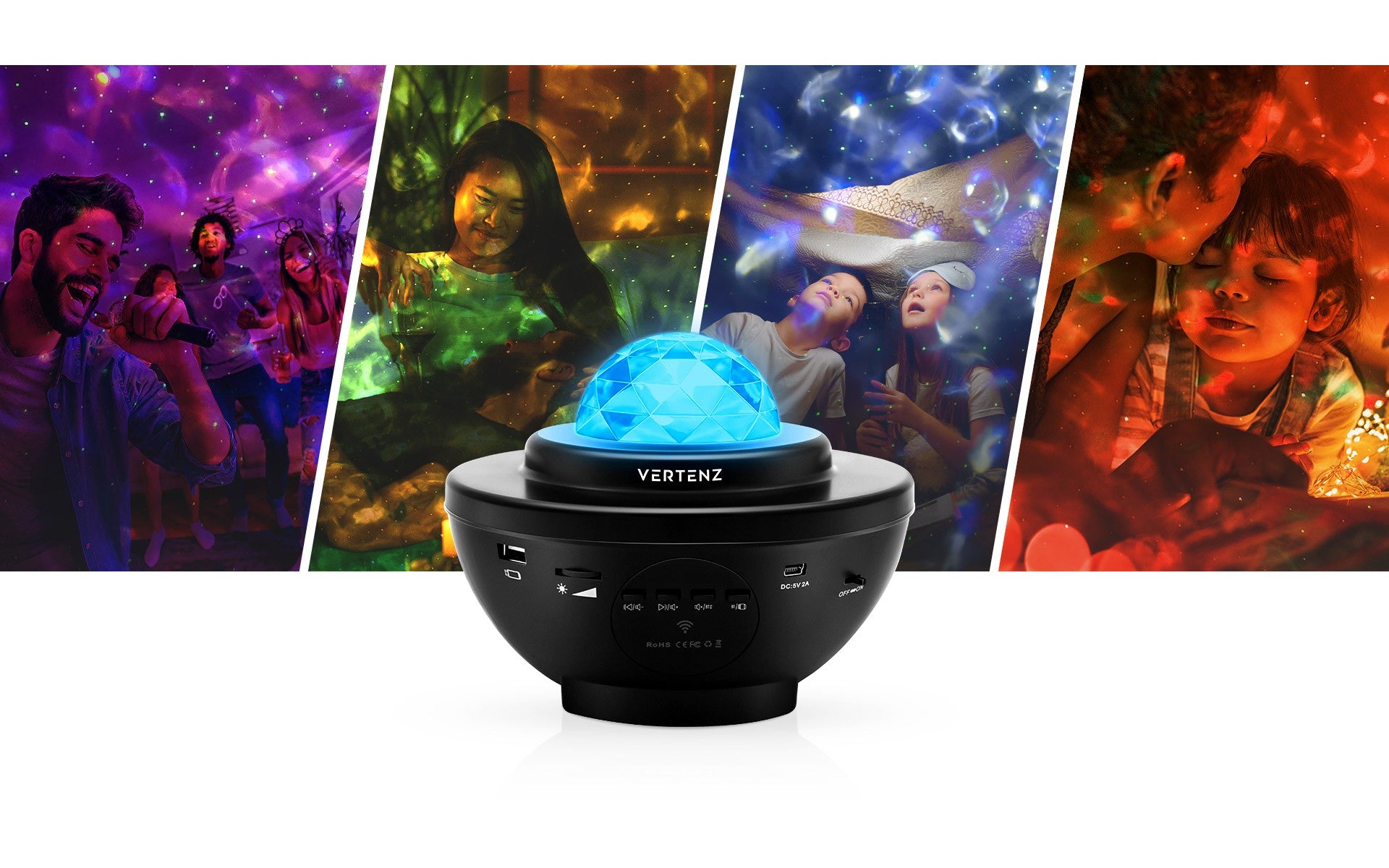 Proyector de estrellas VERTENZ Magic 10 Black