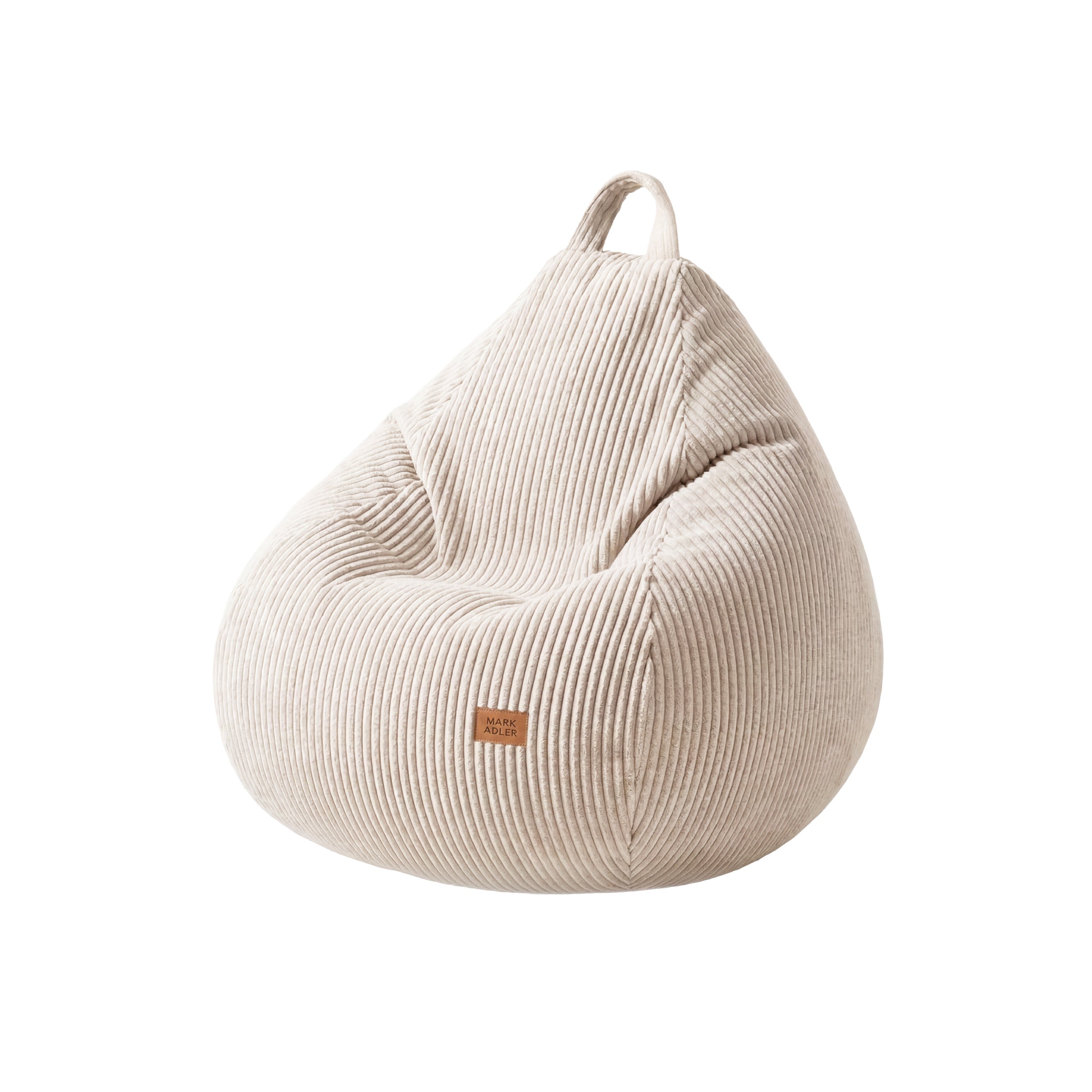 Puf tipo saco de pana beige Mark Adler Comfy 1.0 Beige