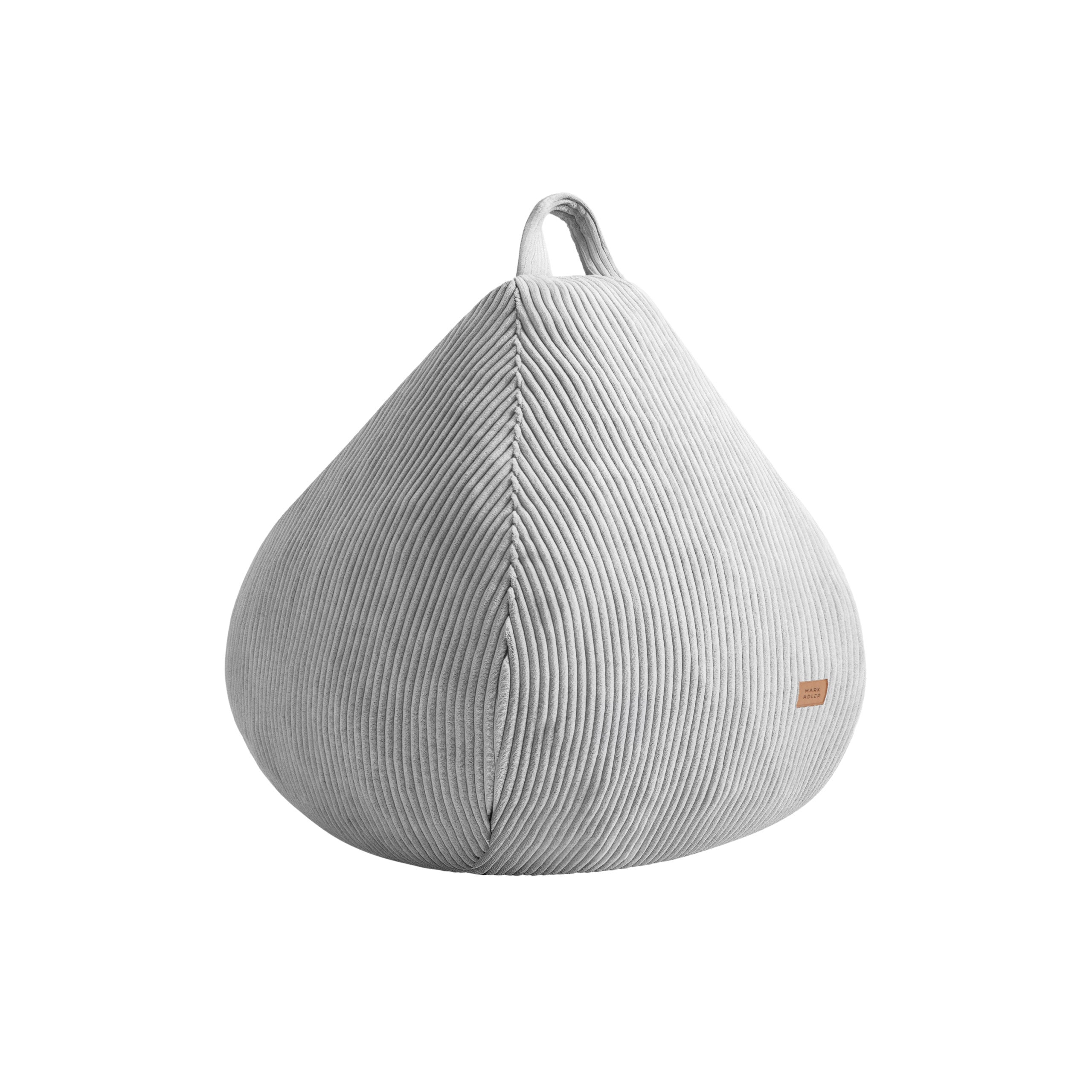 Puf tipo saco de pana gris Mark Adler Comfy 1.0 Grey