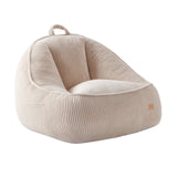 Sillón puf de pana con respaldo Mark Adler Comfy 4.0 Beige