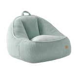 Sillón puf de pana con respaldo Mark Adler Comfy 4.0 Sage