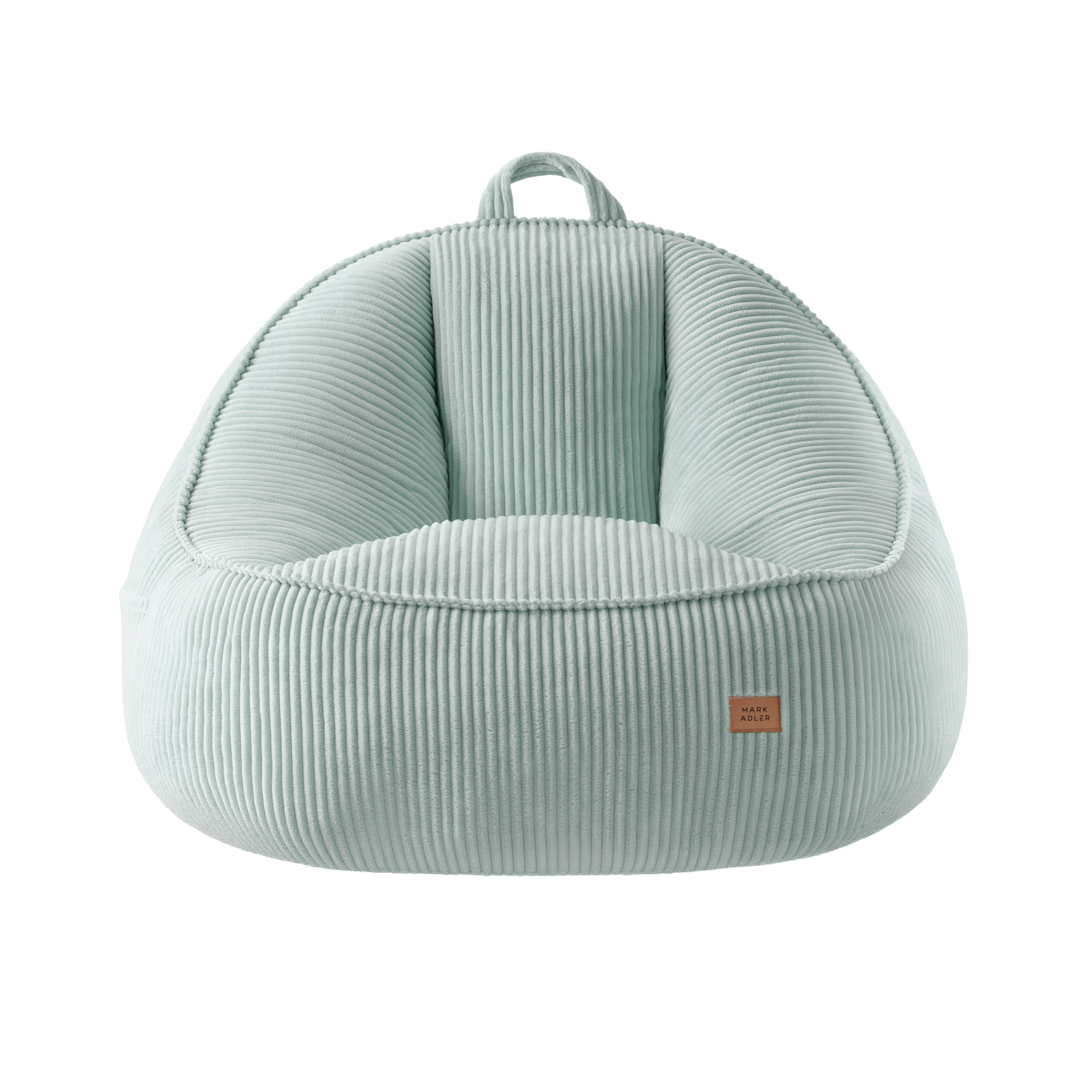 Sillón puf de pana con respaldo Mark Adler Comfy 4.0 Sage