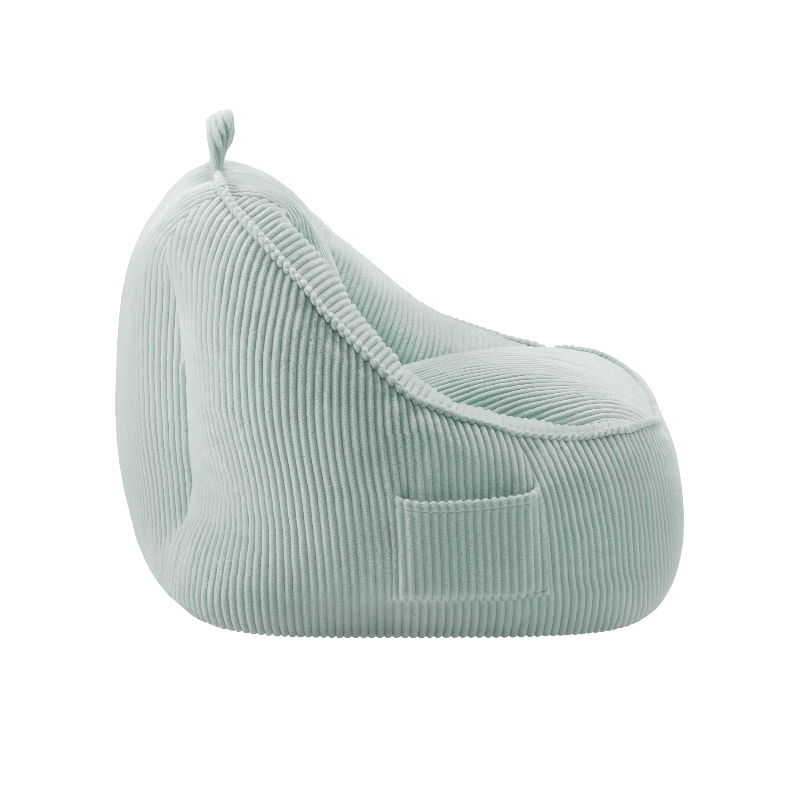 Sillón puf de pana con respaldo Mark Adler Comfy 4.0 Sage