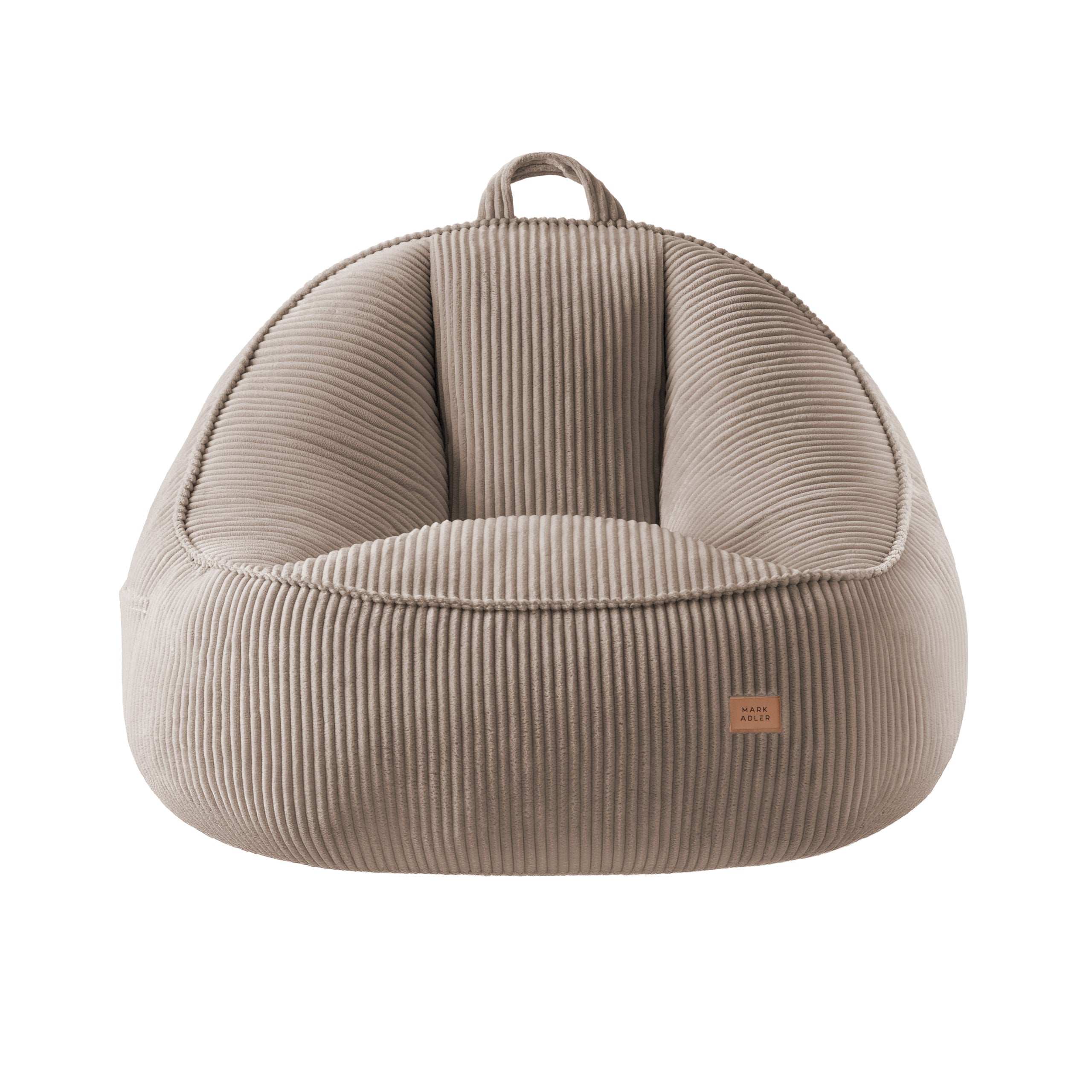 Sillón puf de pana con respaldo Mark Adler Comfy 4.0 Taupe