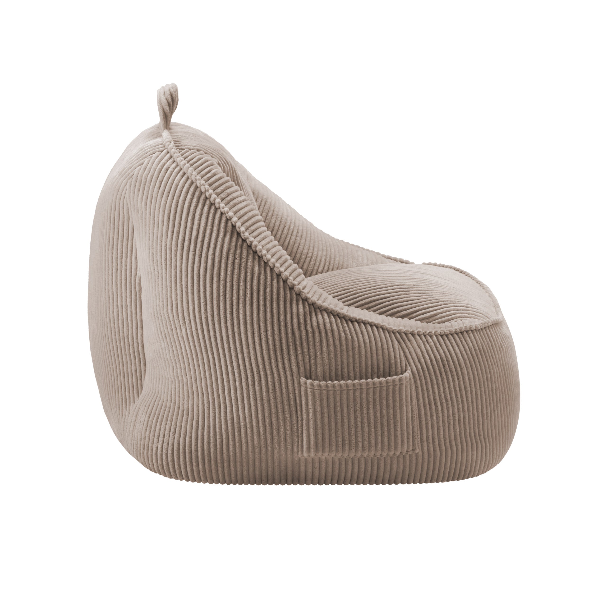 Sillón puf de pana con respaldo Mark Adler Comfy 4.0 Taupe