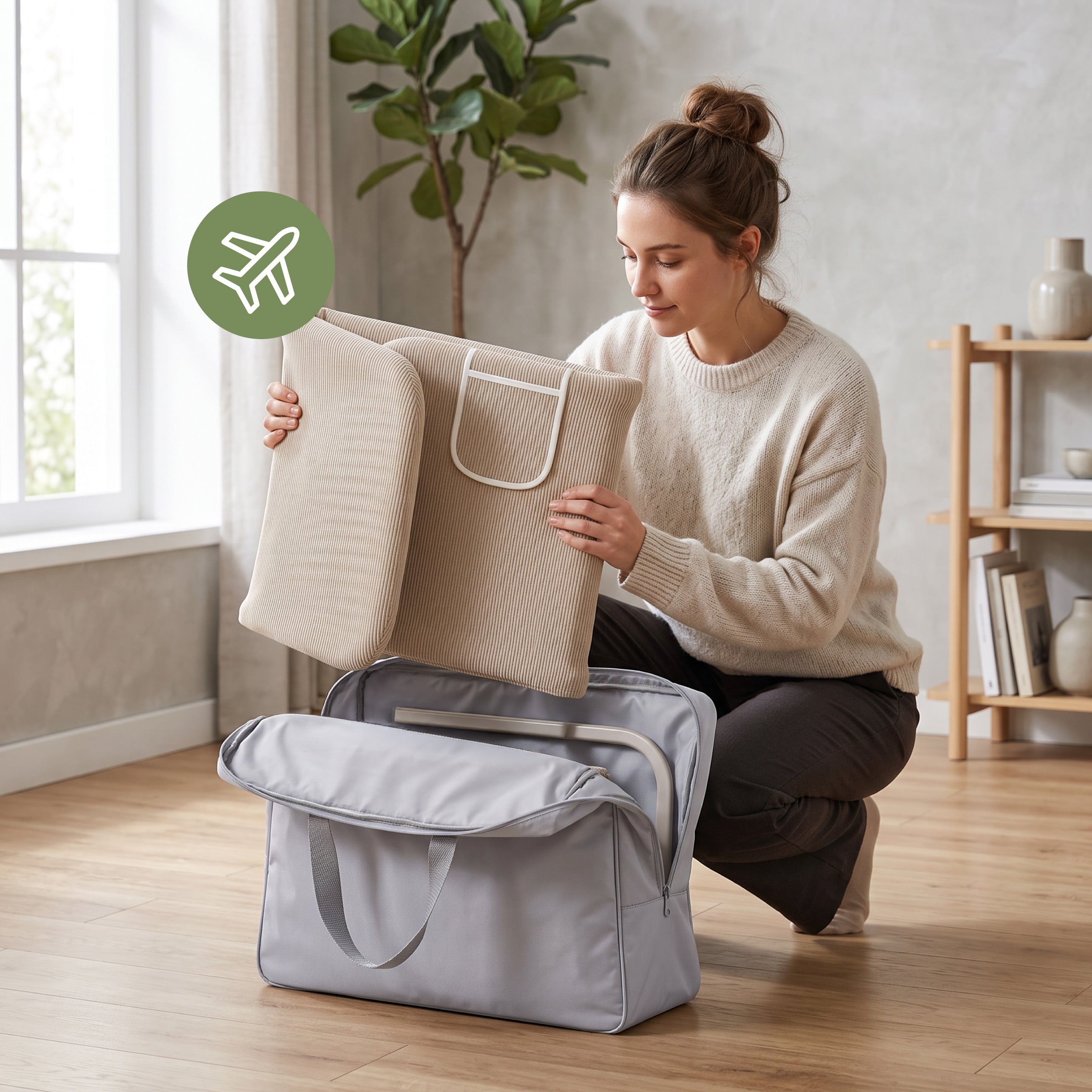 Barierka do łóżka dla dzieci 150 cm Tulano Cover 55 Beige