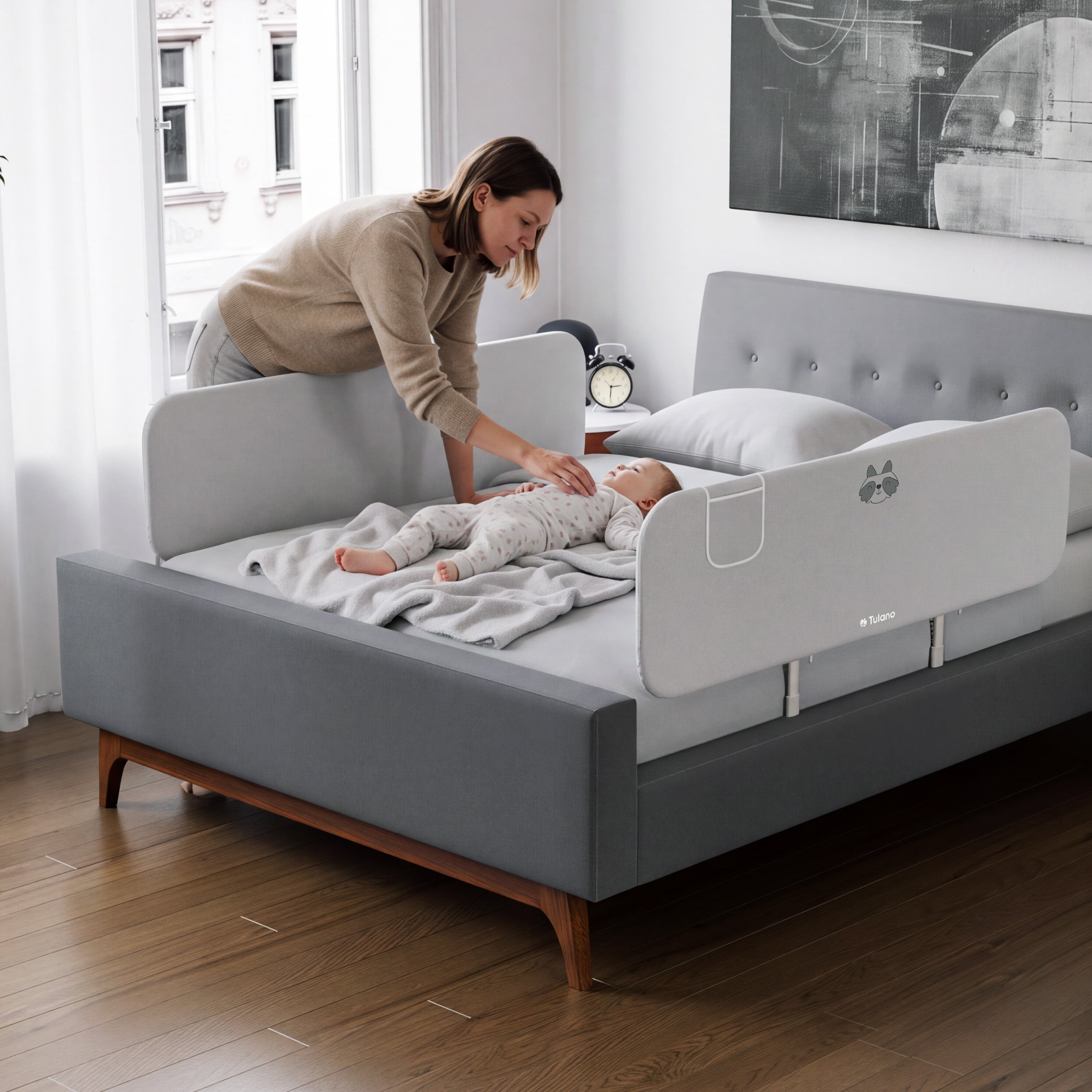 Barrera de seguridad para cama 150 cm Tulano Cover 55 Grey