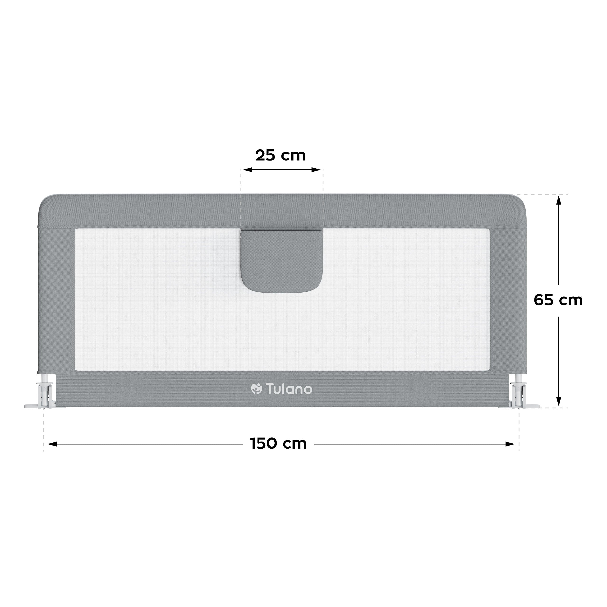 Barandilla de seguridad para cama de 150 cm Tulano Cover 15