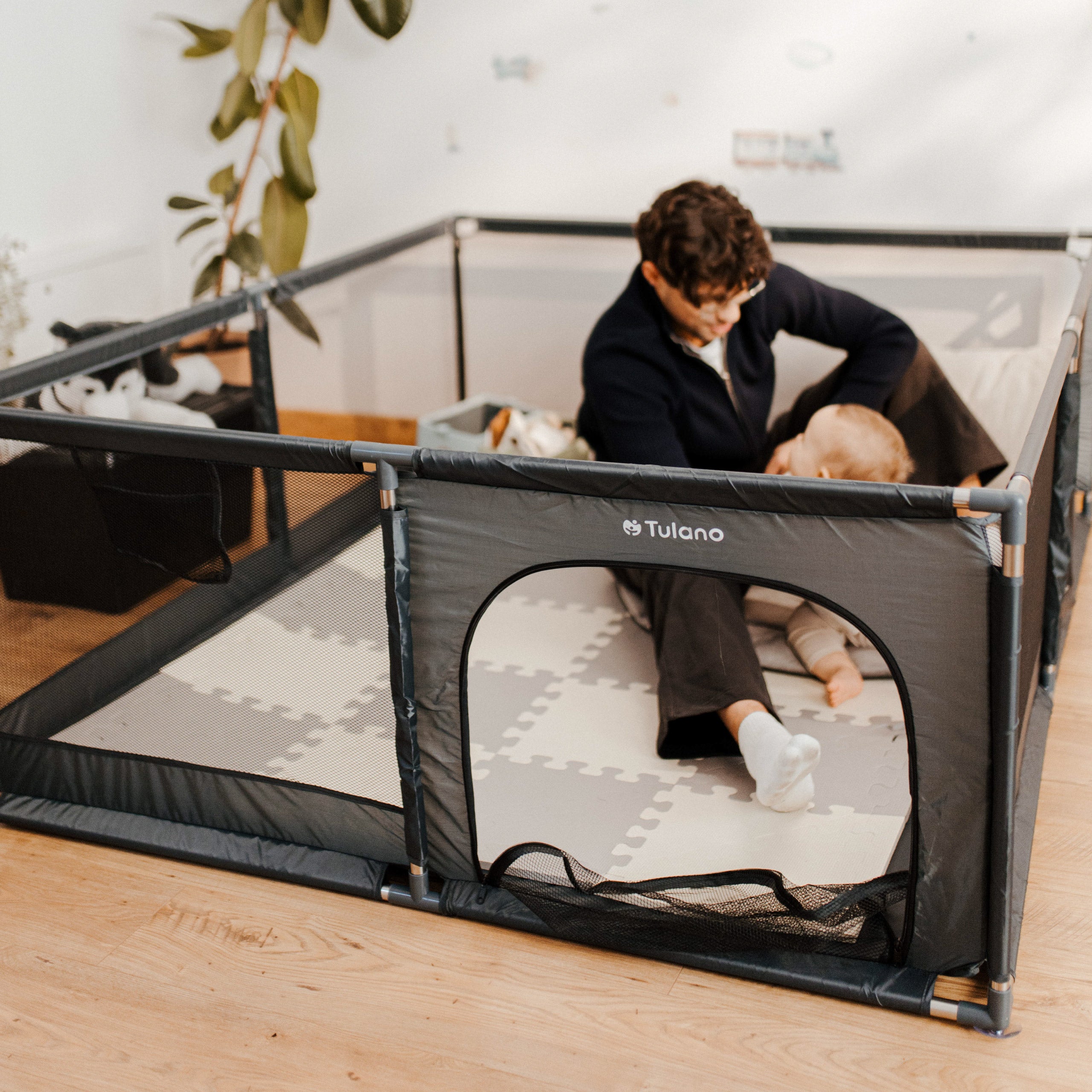 Parque infantil Tulano Cozy 20 Graphite - 130 cm