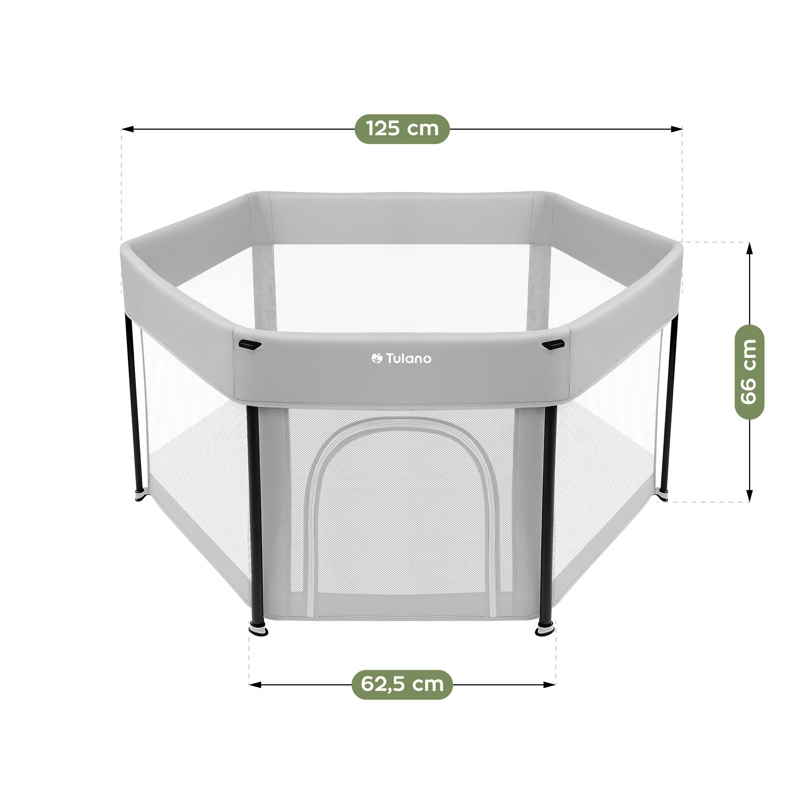 Parque plegable para bebés Tulano Cozy 30