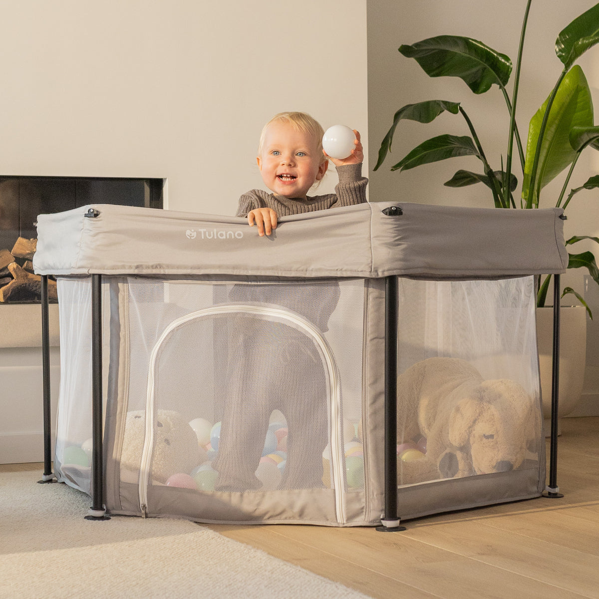 Parque plegable para bebés Tulano Cozy 30