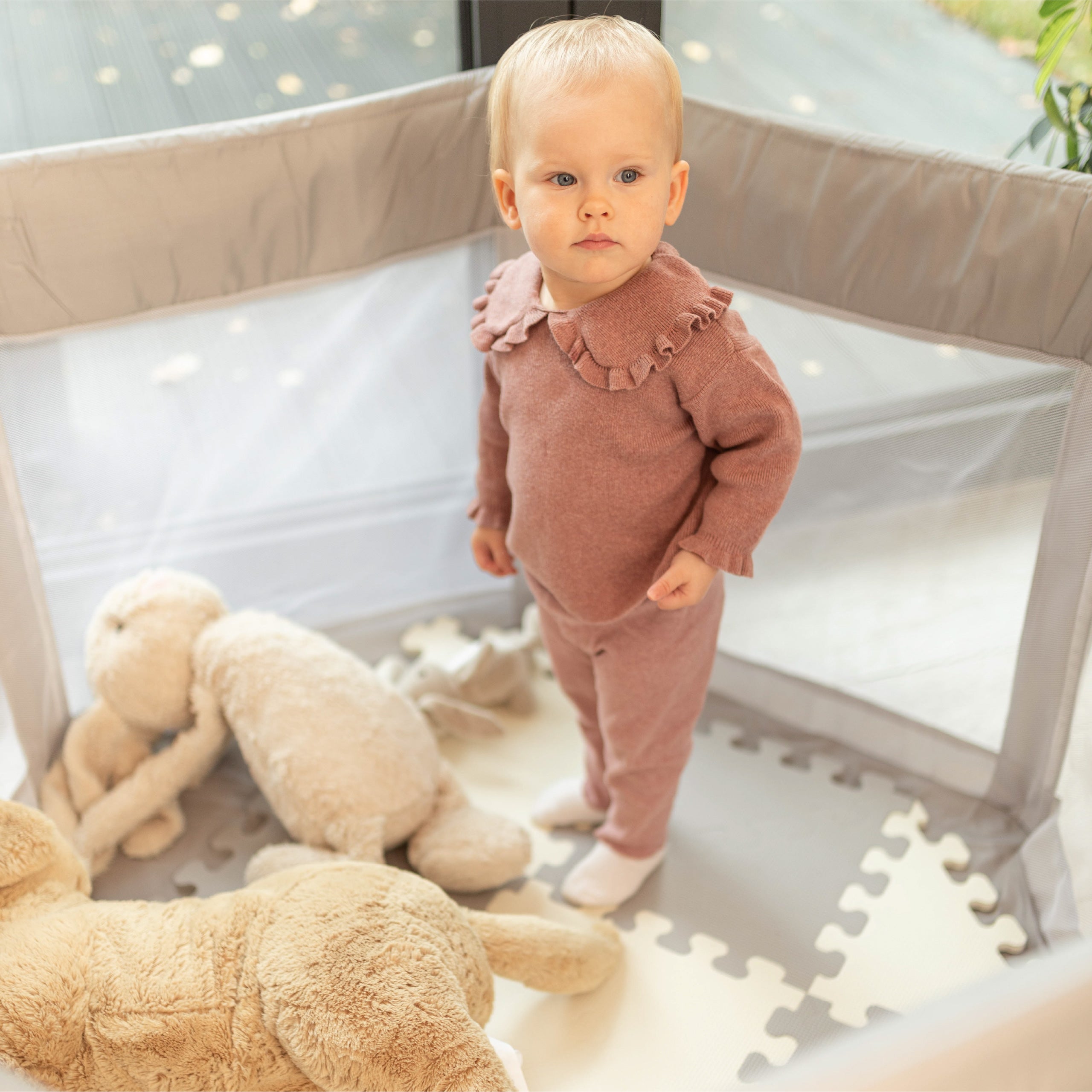 Parque plegable para bebés Tulano Cozy 30