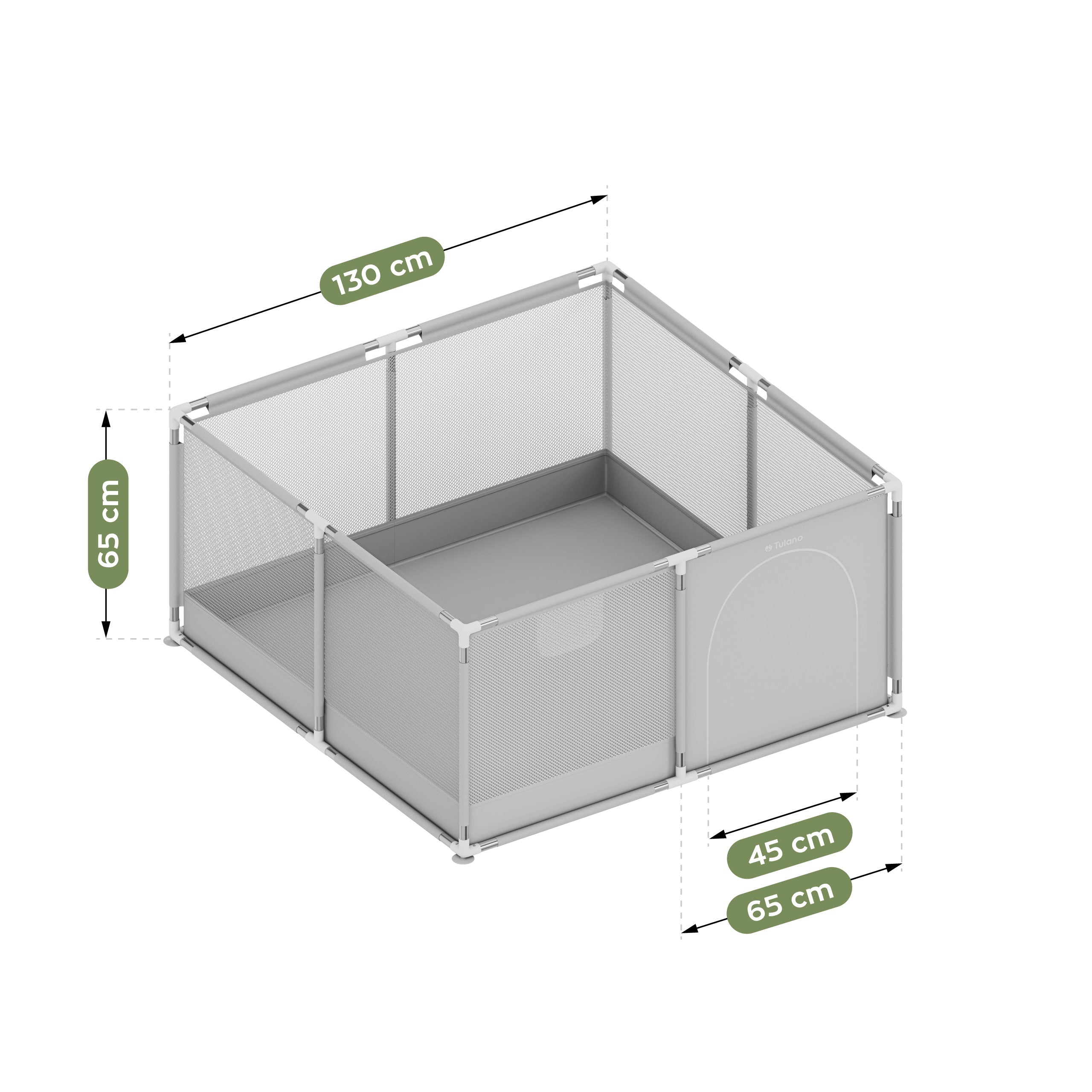 Parque infantil TULANO Cozy 20 - 130 cm