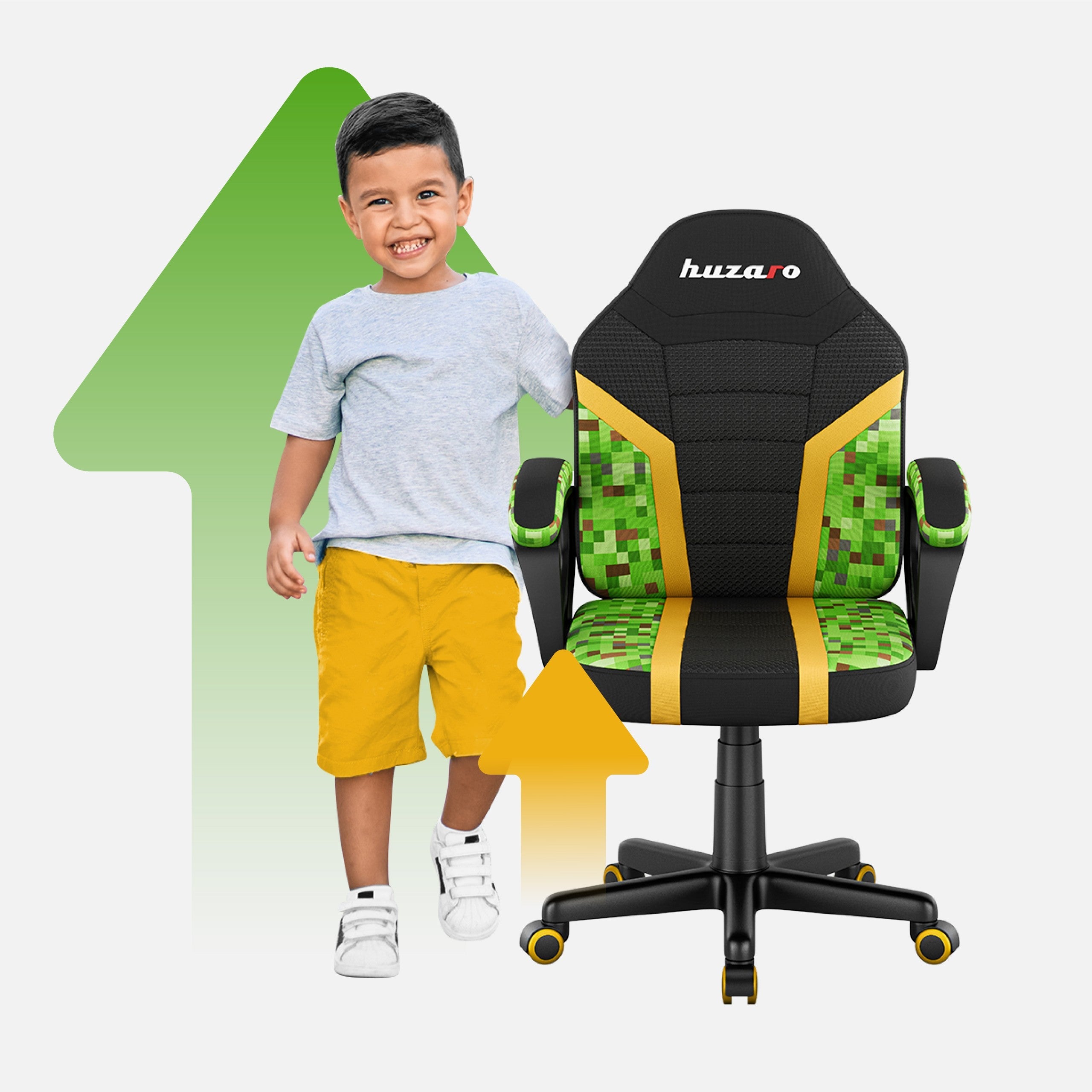 OUTLET Sillón gaming para niños HUZARO RANGER 1.0 Pixel Mesh