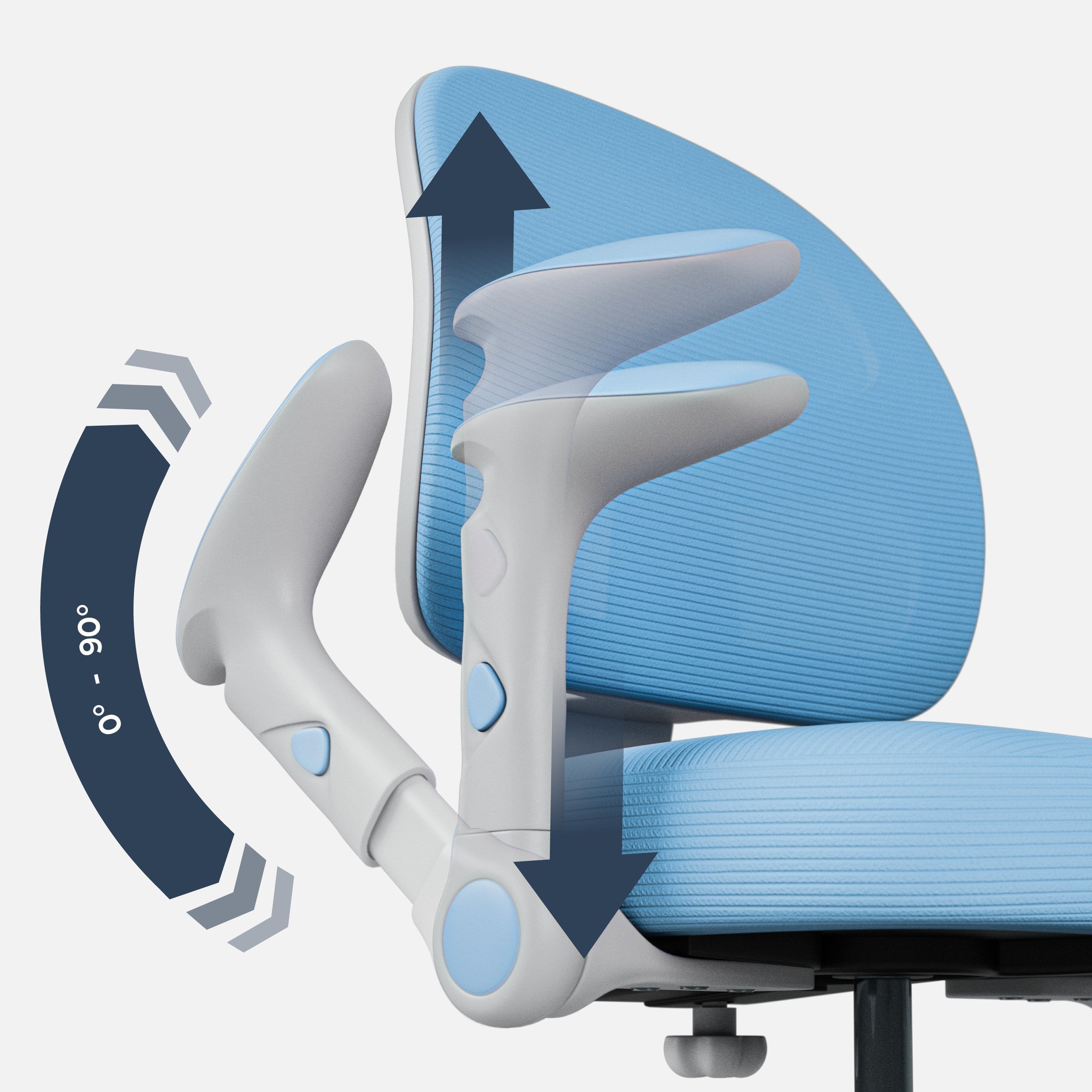 Sillón ajustable para niños Mark Adler Junior 5.0 Blue