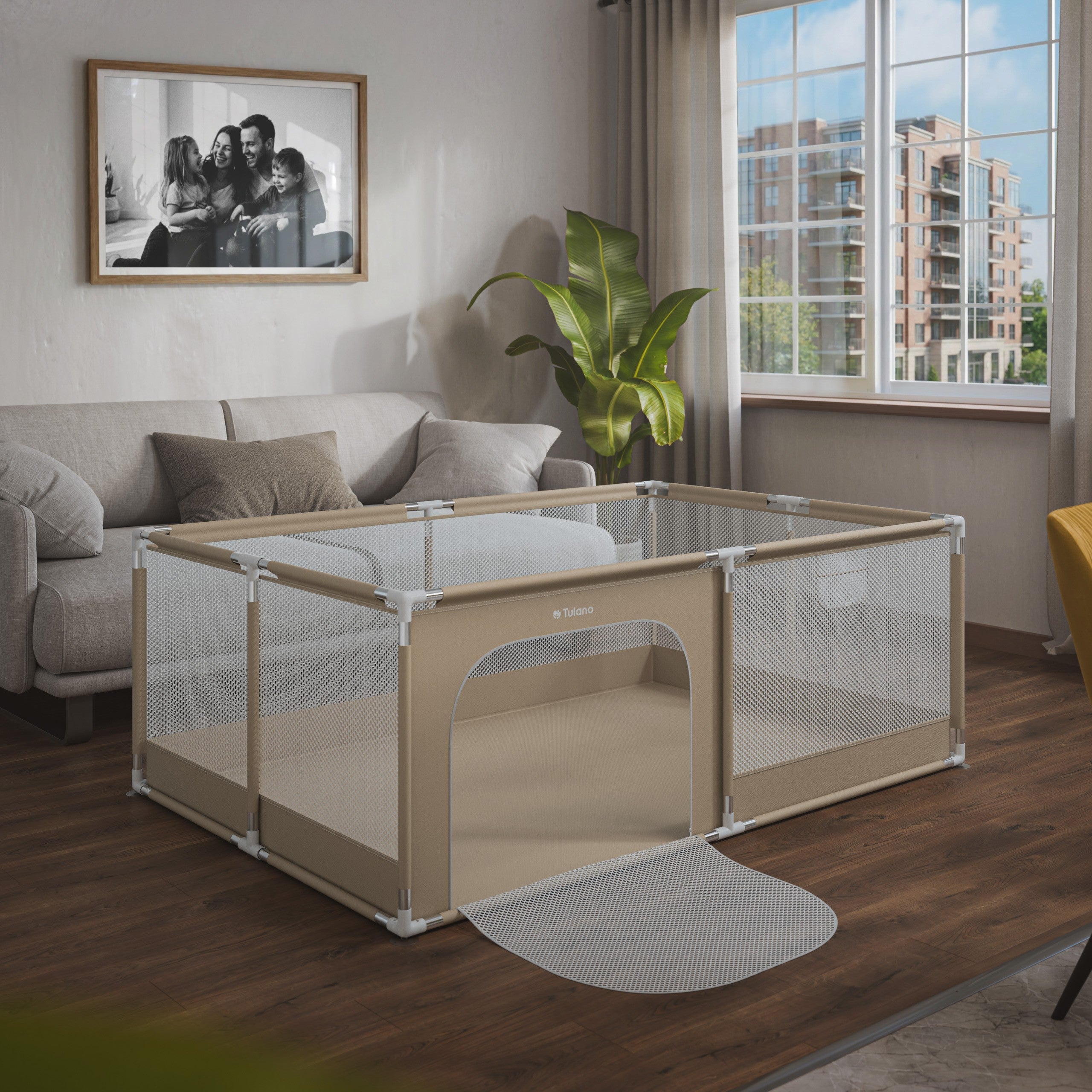 OUTLET Cuna de viaje Tulano Cozy 22 Beige - 180 cm