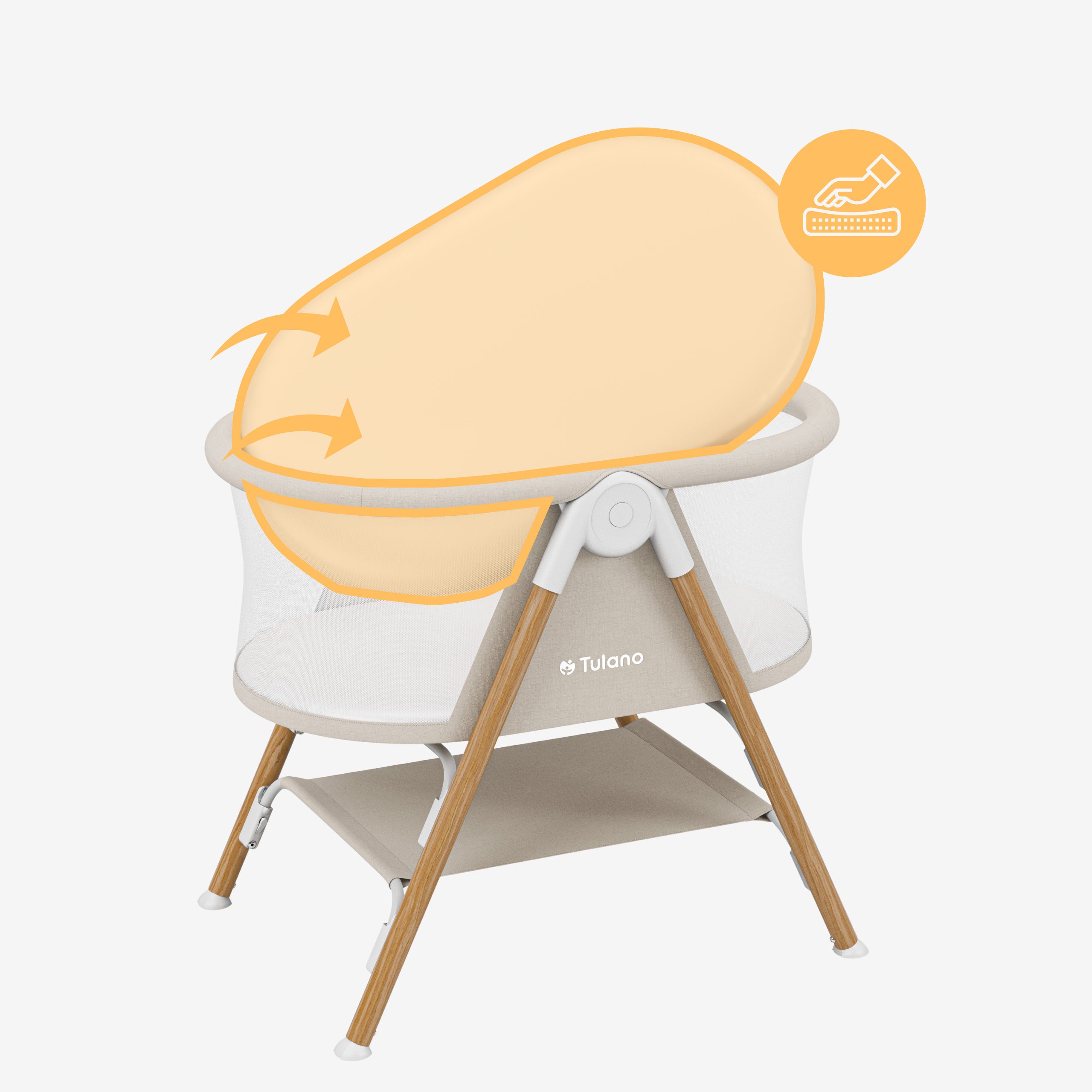 Cuna de viaje para niños Tulano Dream 20 Beige