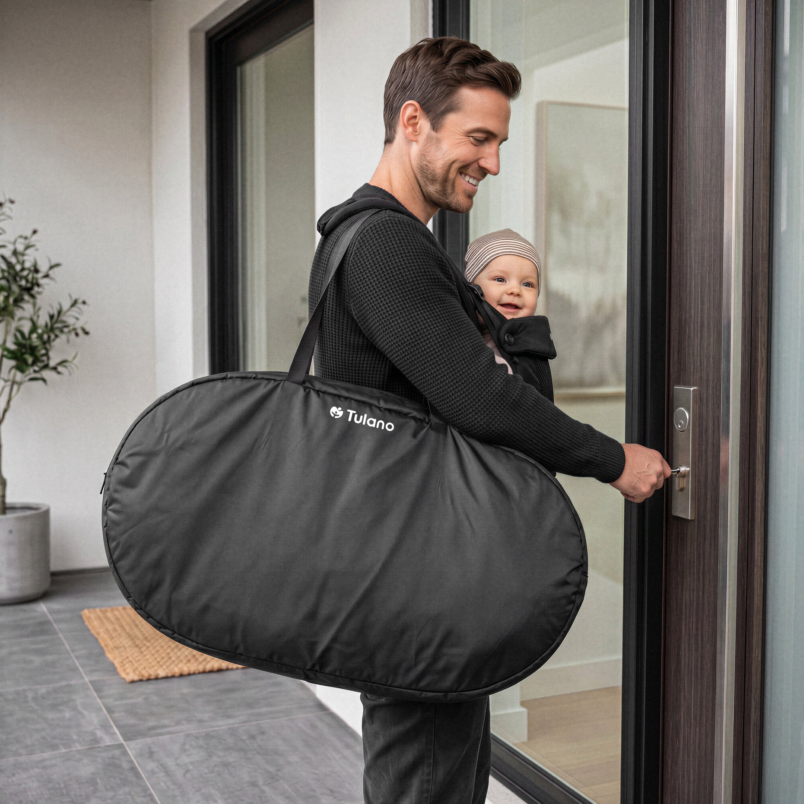Cuna de viaje para niños Tulano Dream 20 Grey