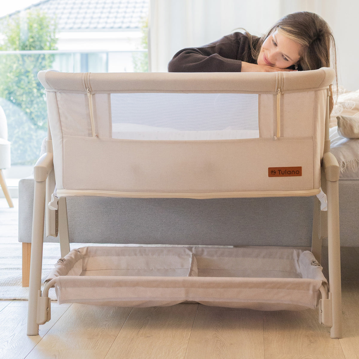Cuna de colecho y de viaje 4 en 1 Tulano Dream 55 Beige