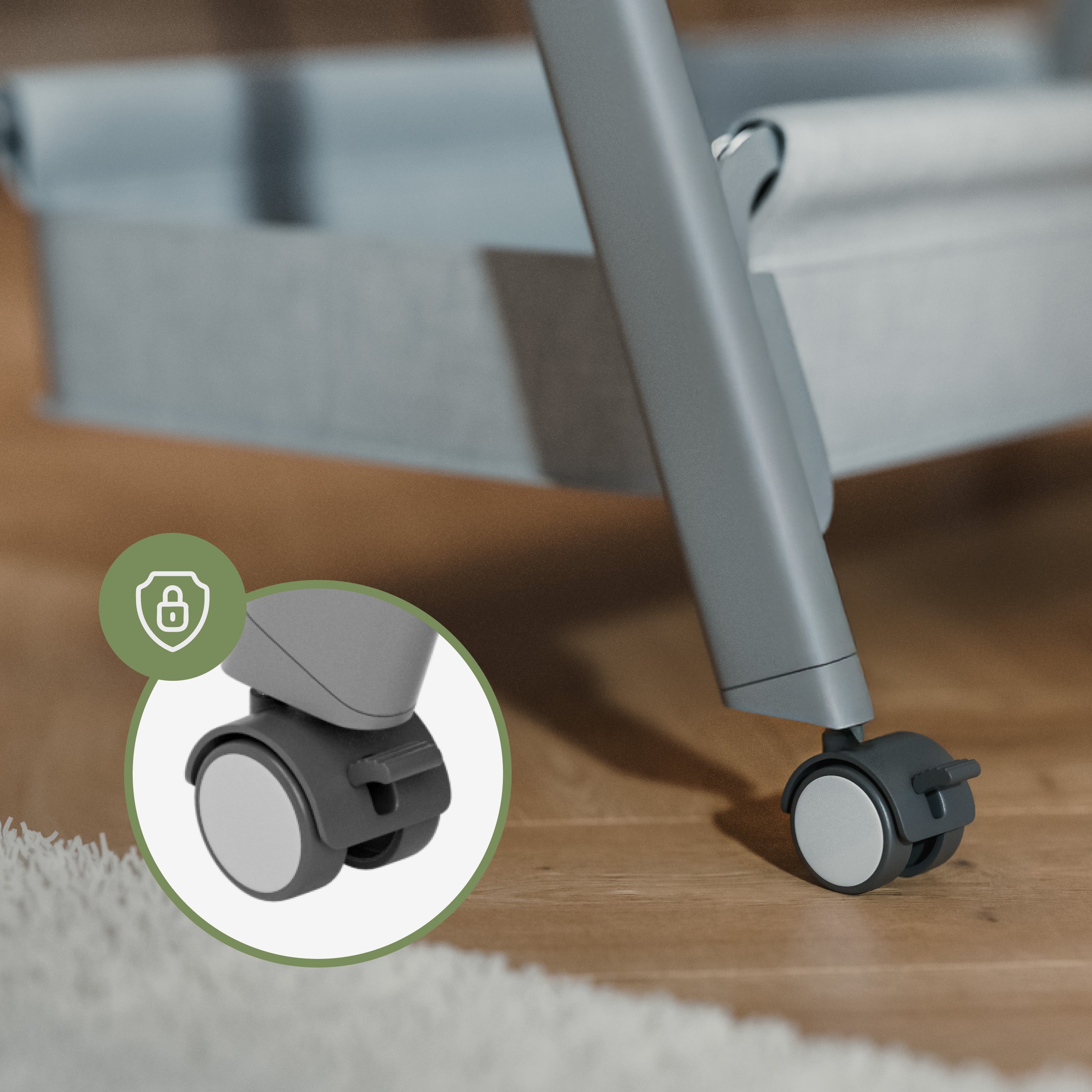 Cuna auxiliar 3 en 1 Tulano Dream 50 Light-Grey