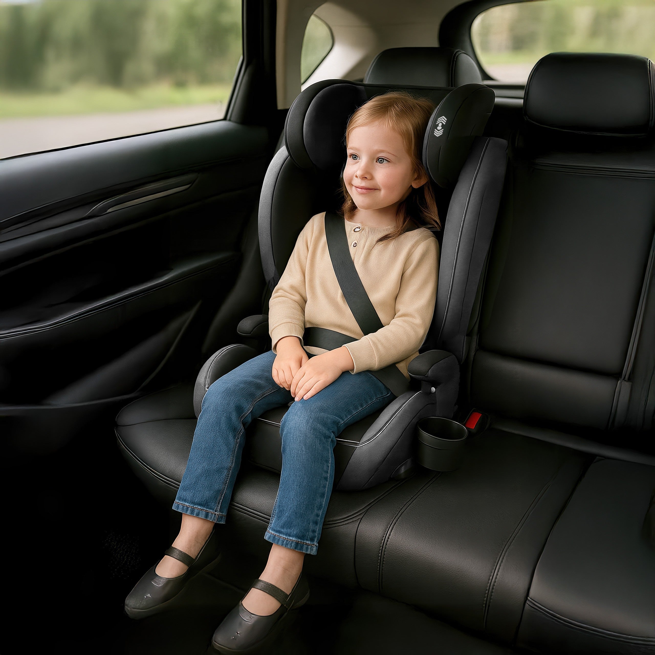 OUTLET Silla de coche Tulano Joy 25 Negro-Gris 100-150 cm I-size