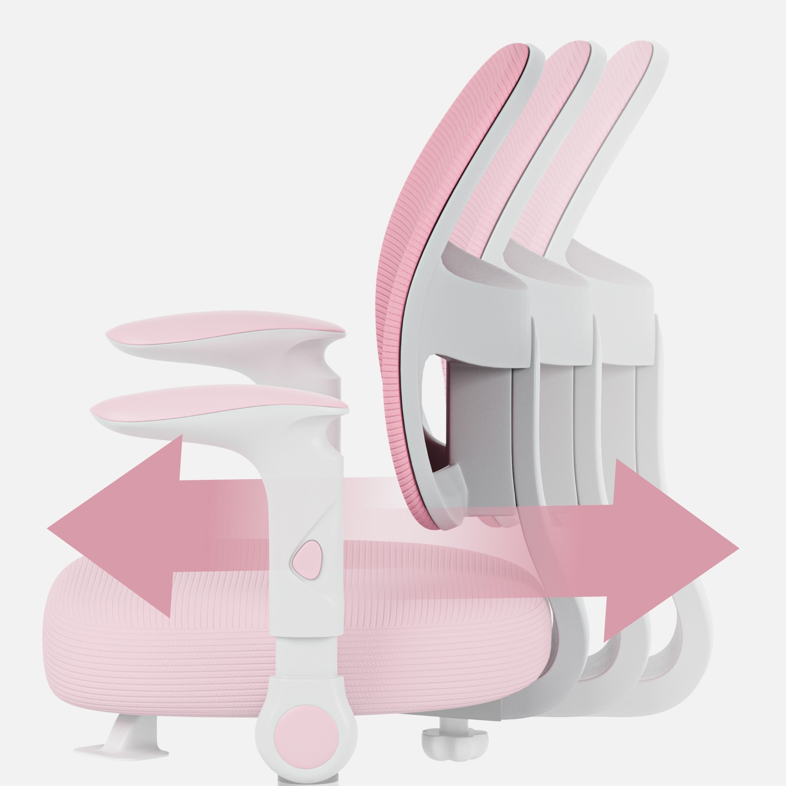 OUTLET Sillón ajustable para niños Mark Adler Junior 5.0 Rosa