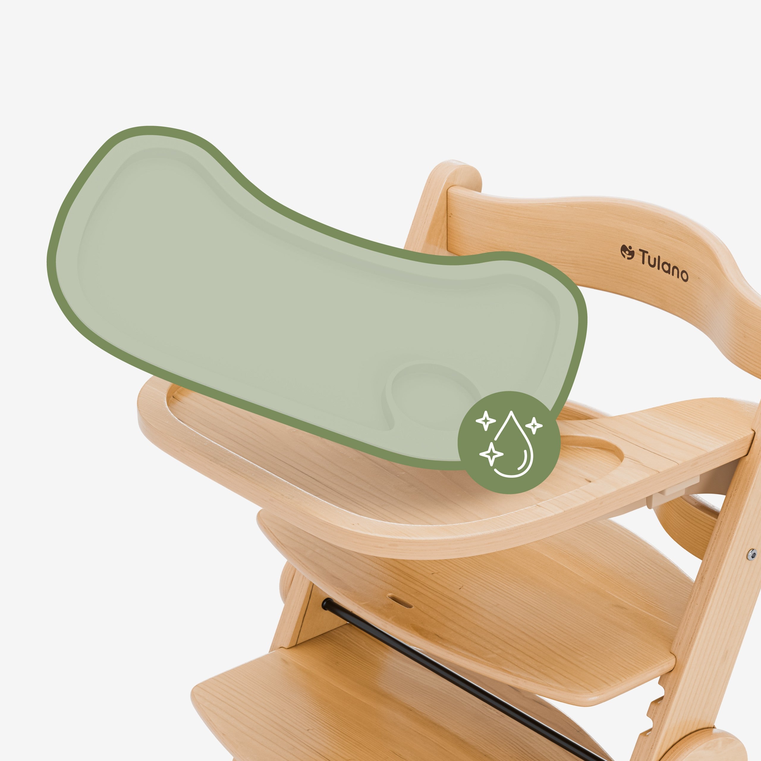 Trona de madera Tulano Morsel 45 Natural