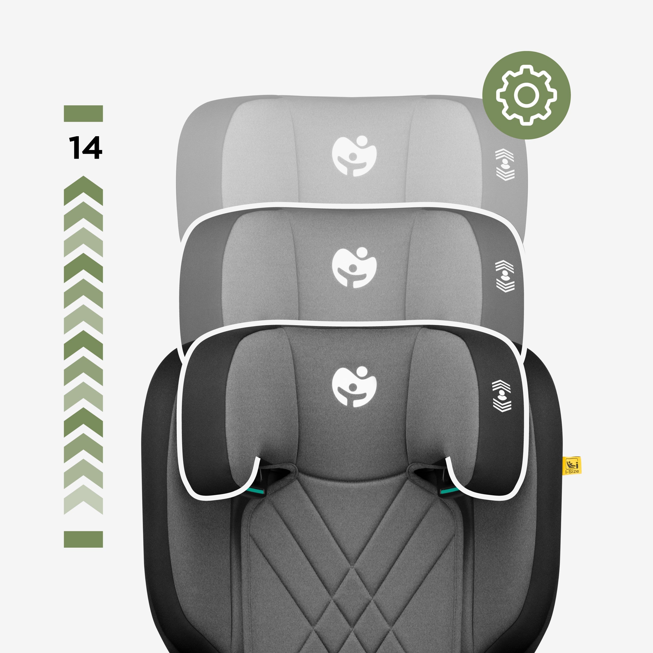 Silla de coche para niños 2 en 1, de 100 a 150 cm, Joy 45 Grey I-Size