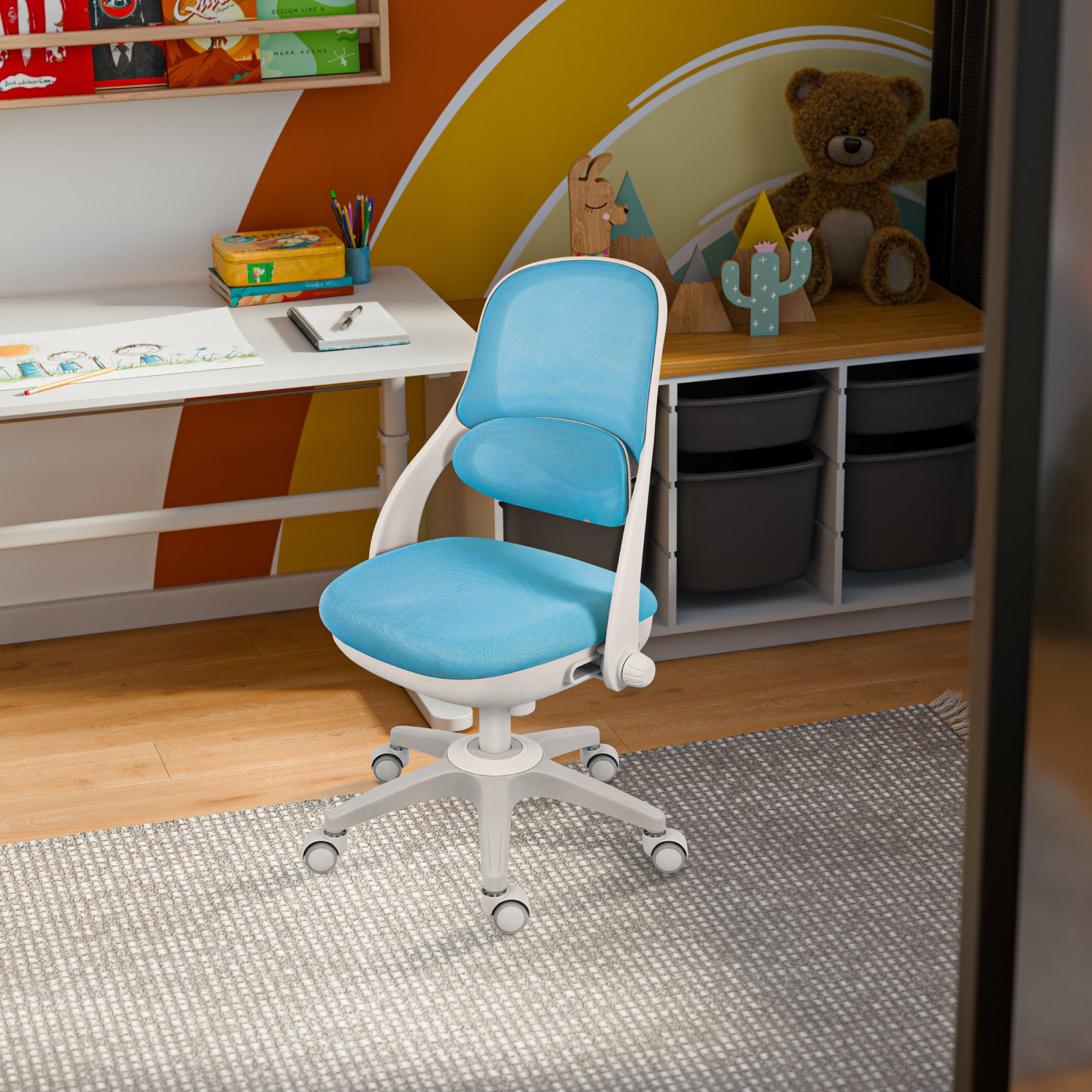 Silla giratoria para niños Mark Adler Junior 4.7 Blue