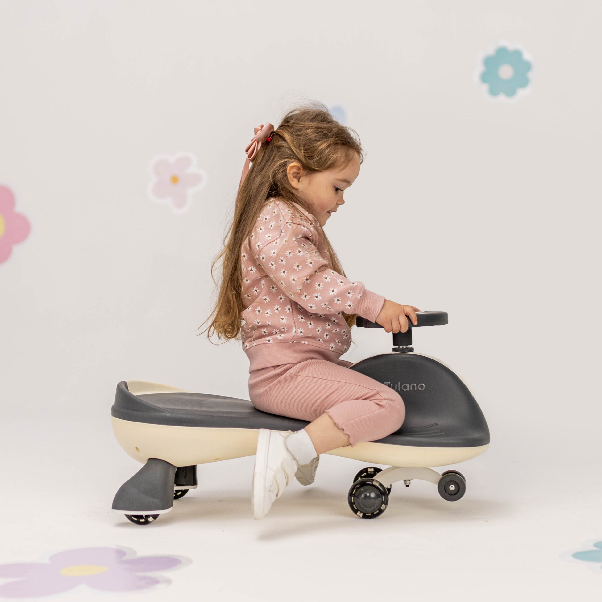Cochecito infantil por gravedad con luces LED Tulano Focus 35 Beige
