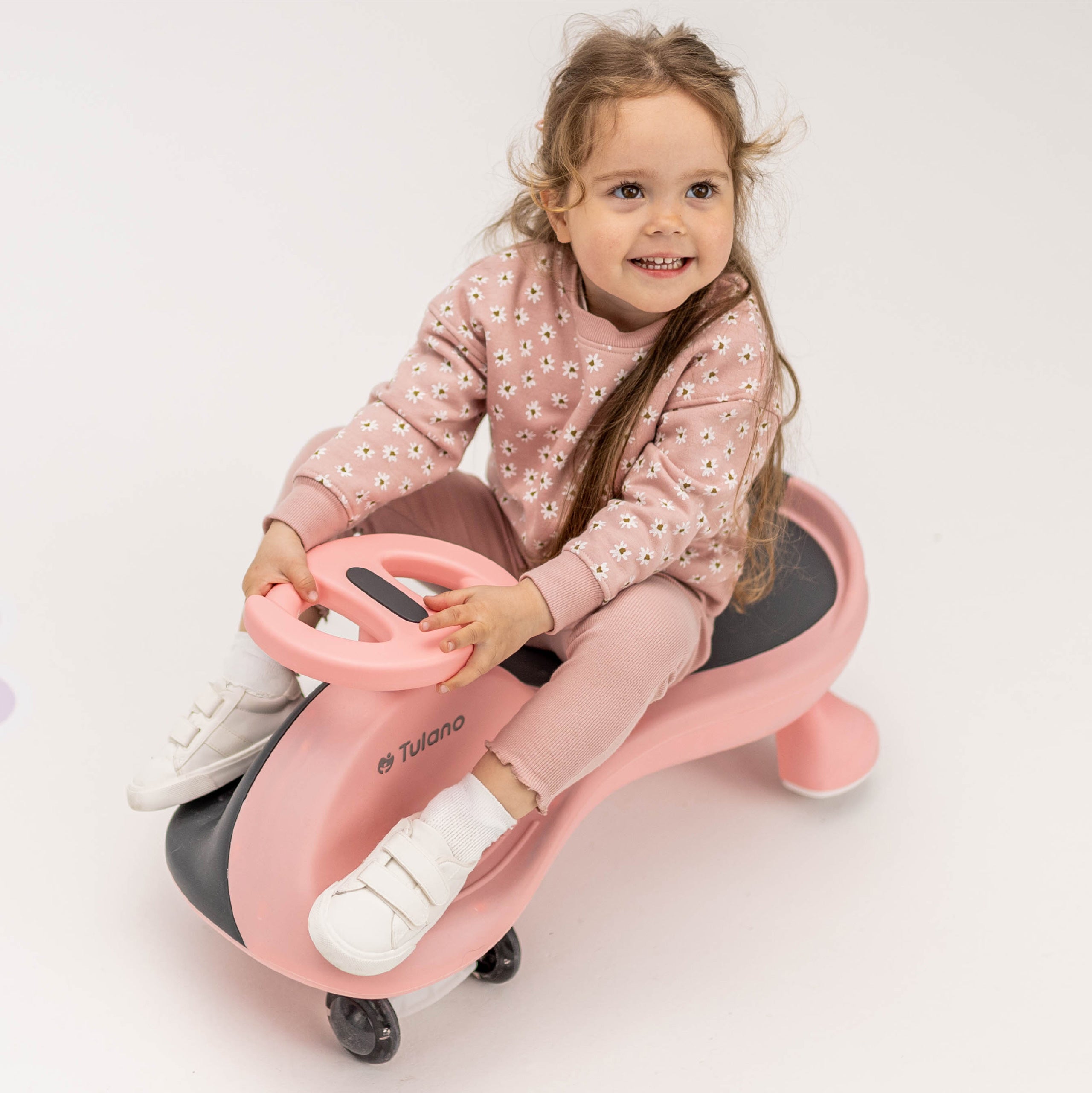 Cochecito infantil por gravedad con luces LED Tulano Focus 35 Pink