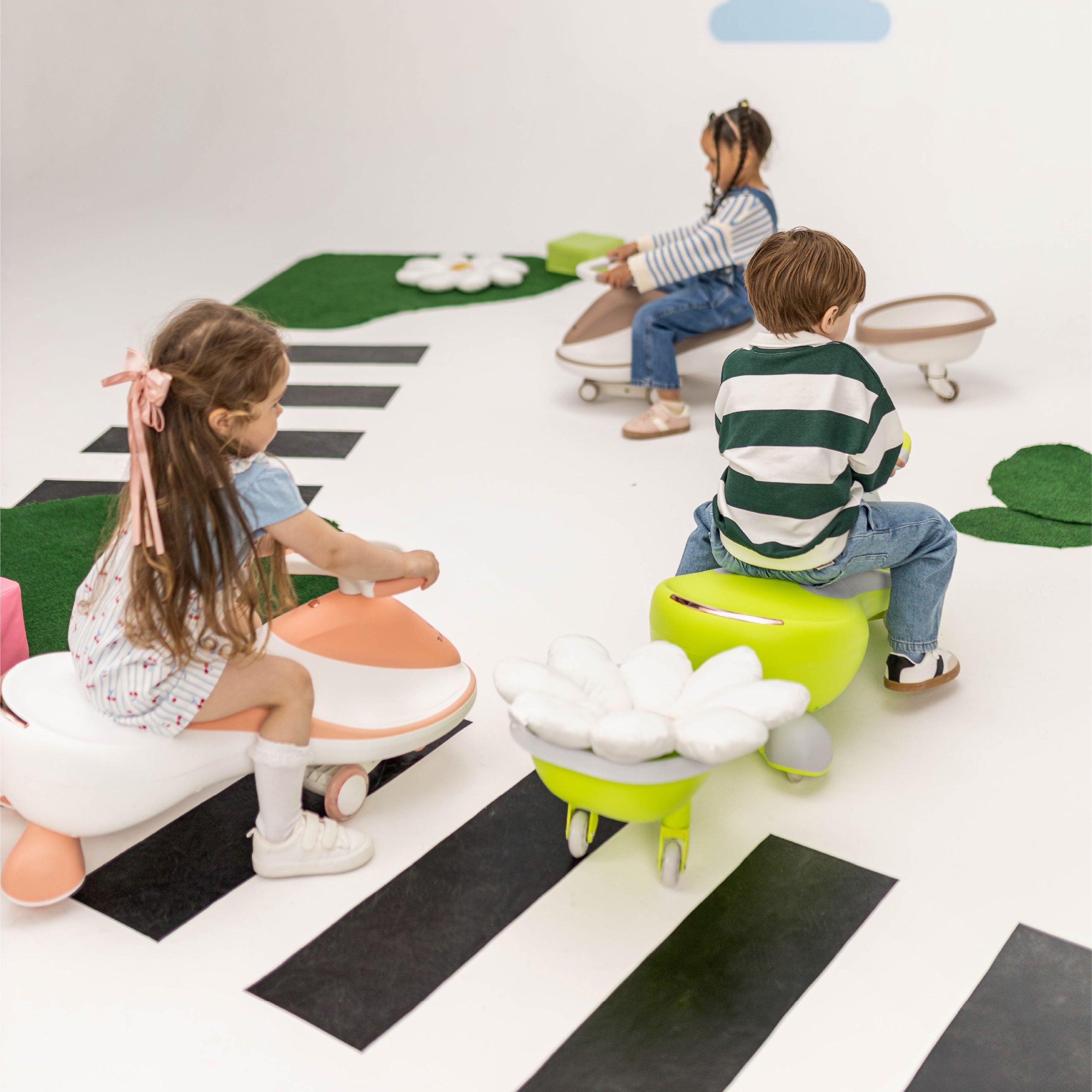 Cochecito infantil por gravedad con luces LED Tulano Focus 55 Pink