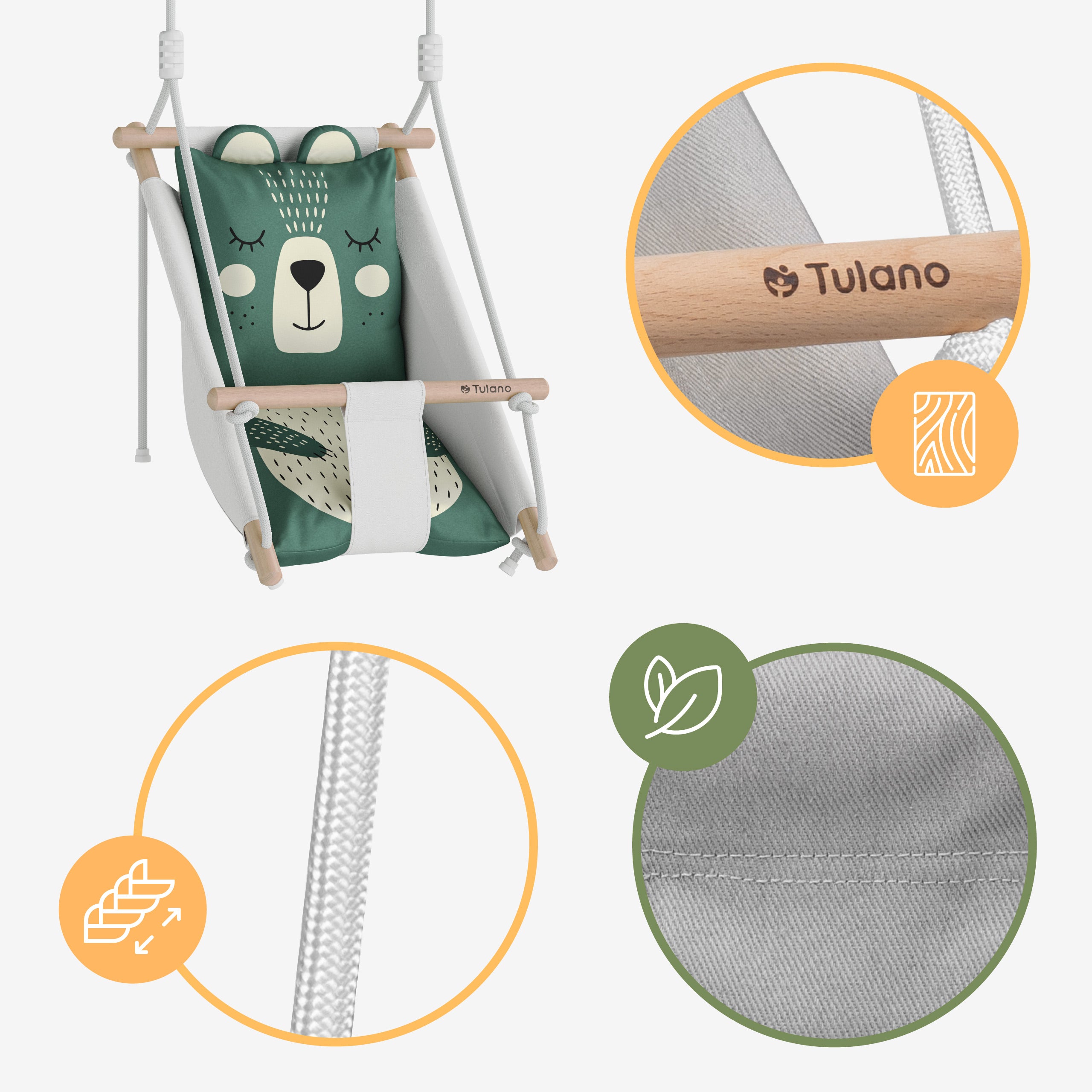 Columpio infantil Tulano Hop 45 Bear