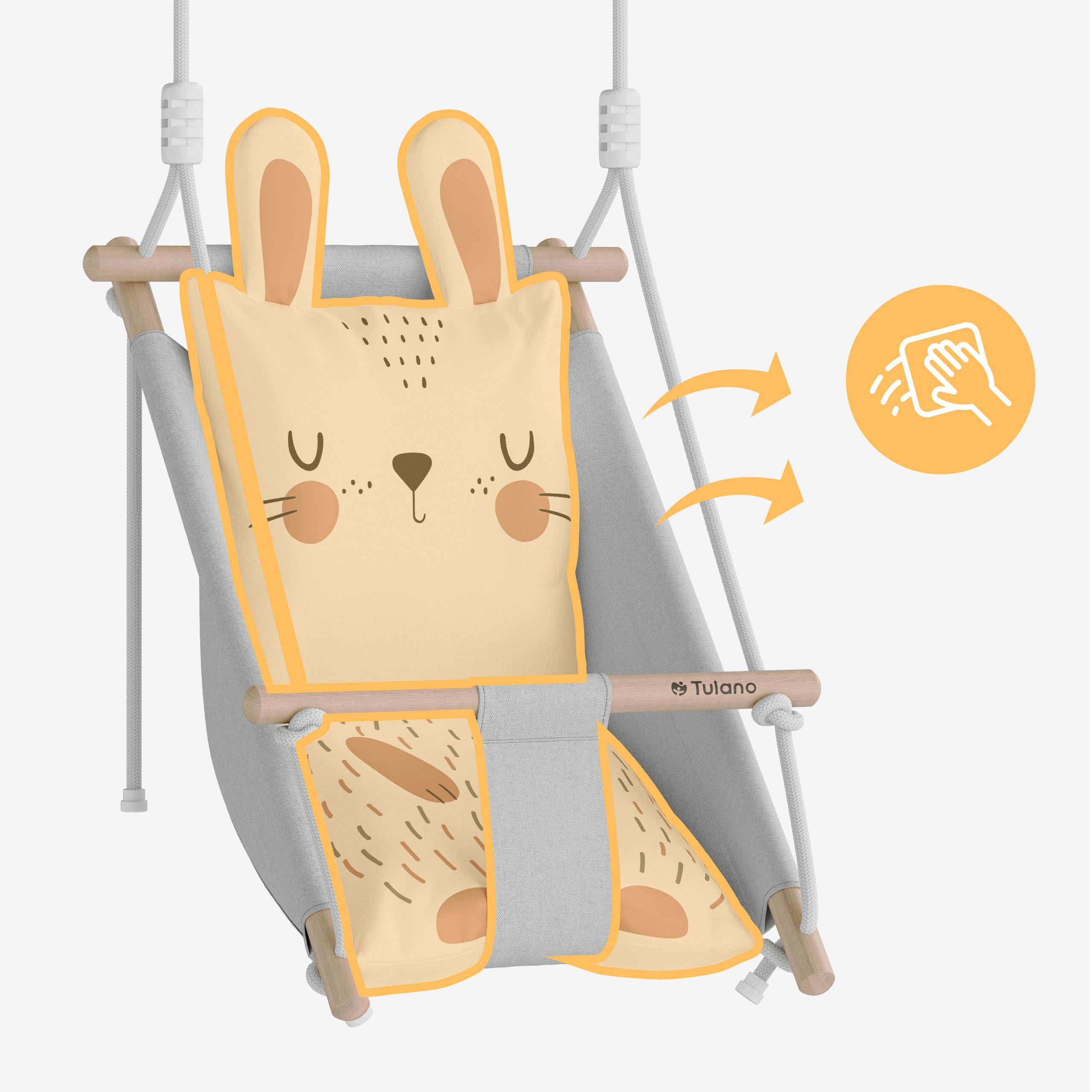 Columpio infantil Tulano Hop 45 Rabbit