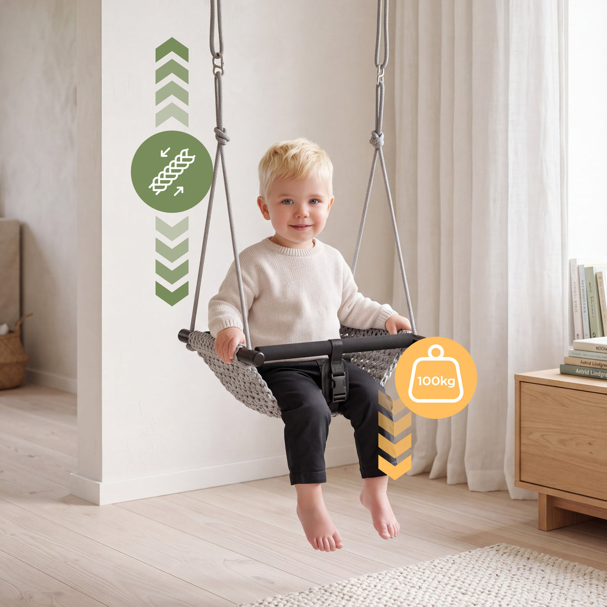 Columpio infantil Tulano Hop 50 Grey