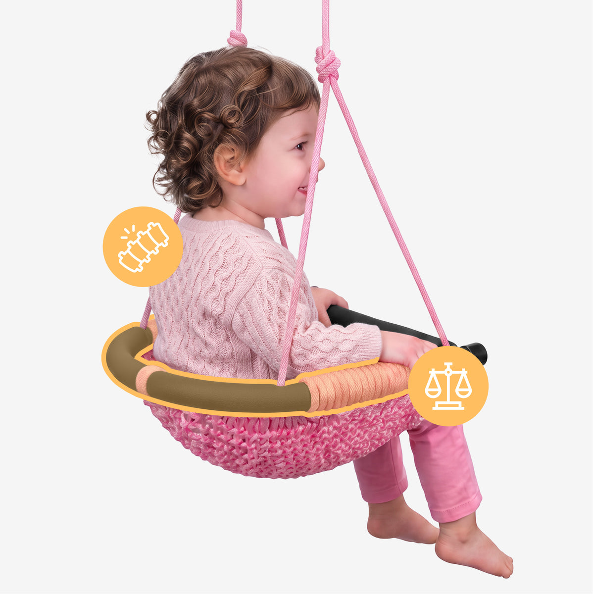Columpio infantil Tulano Hop 50 Pink