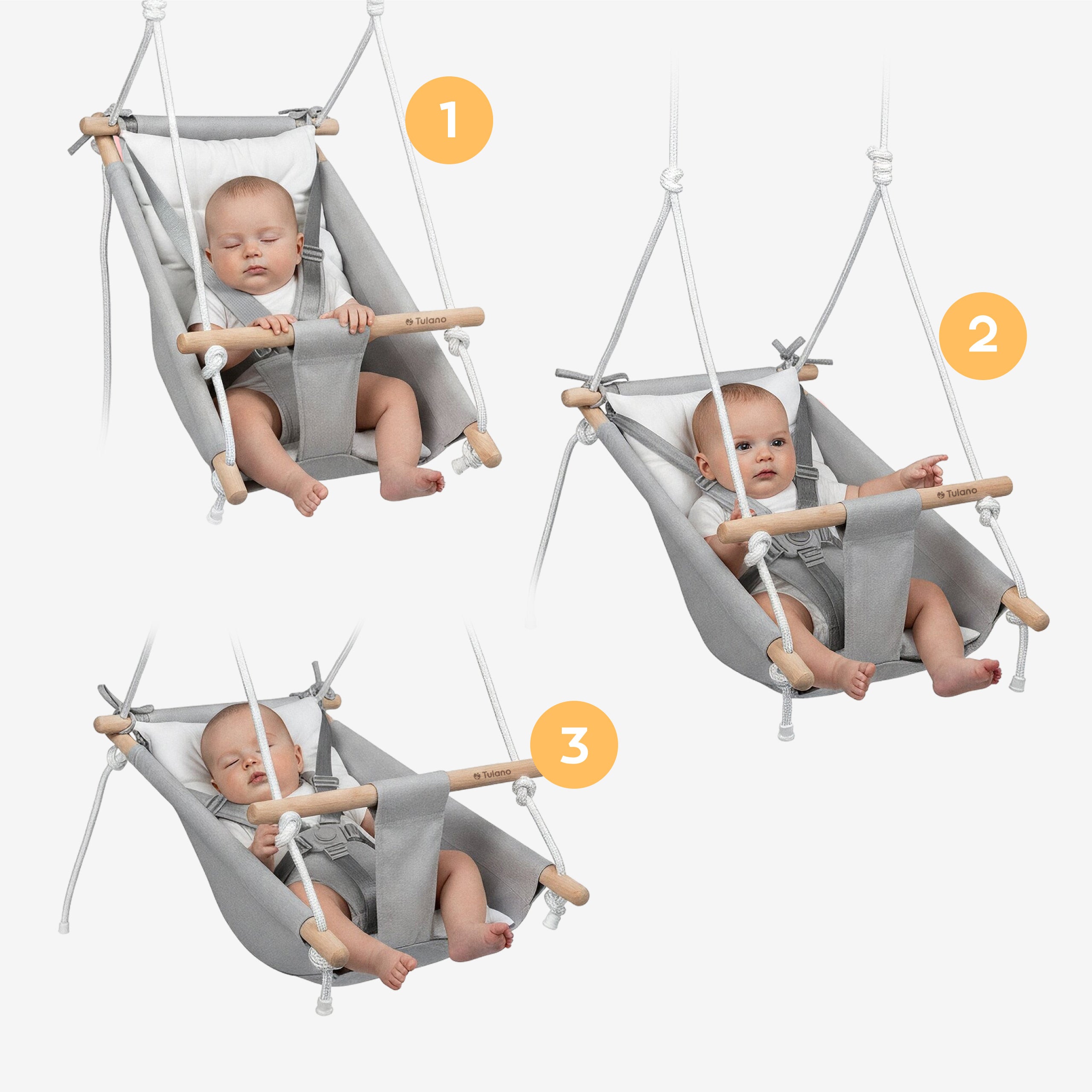 Columpio 3 en 1 para niños Hop 40