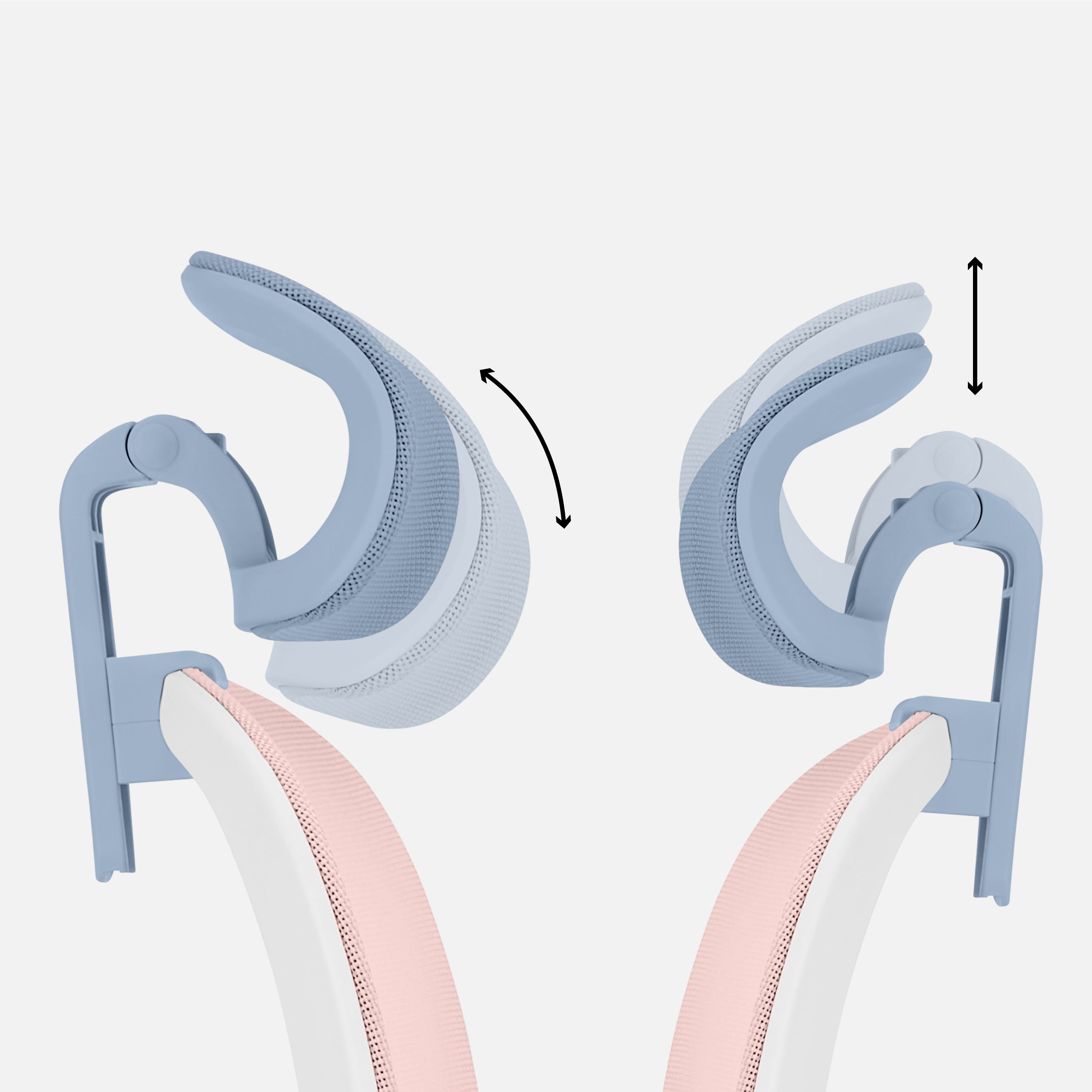Reposacabezas ajustable en 2D: soporte para el cuello y la cabeza