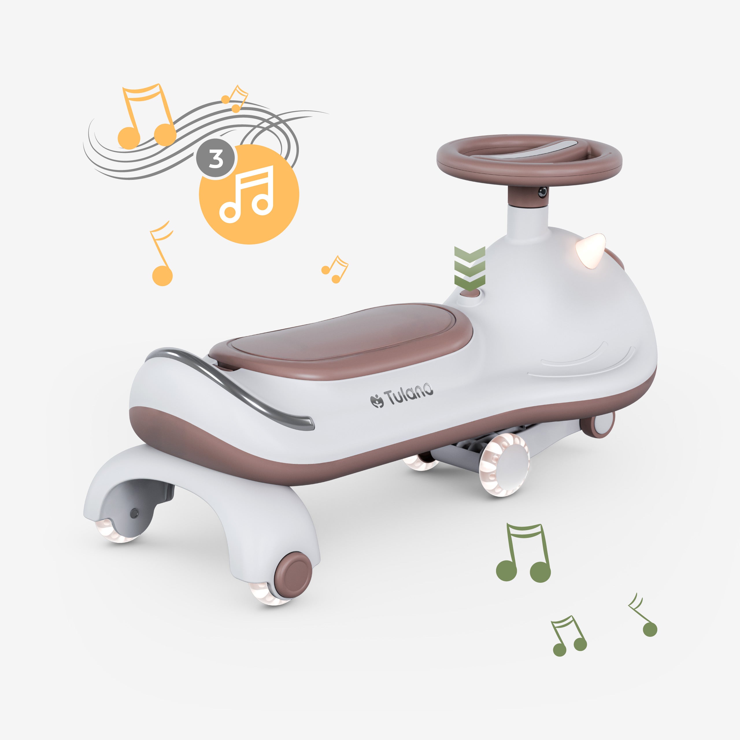 Cochecito para niños con panel musical