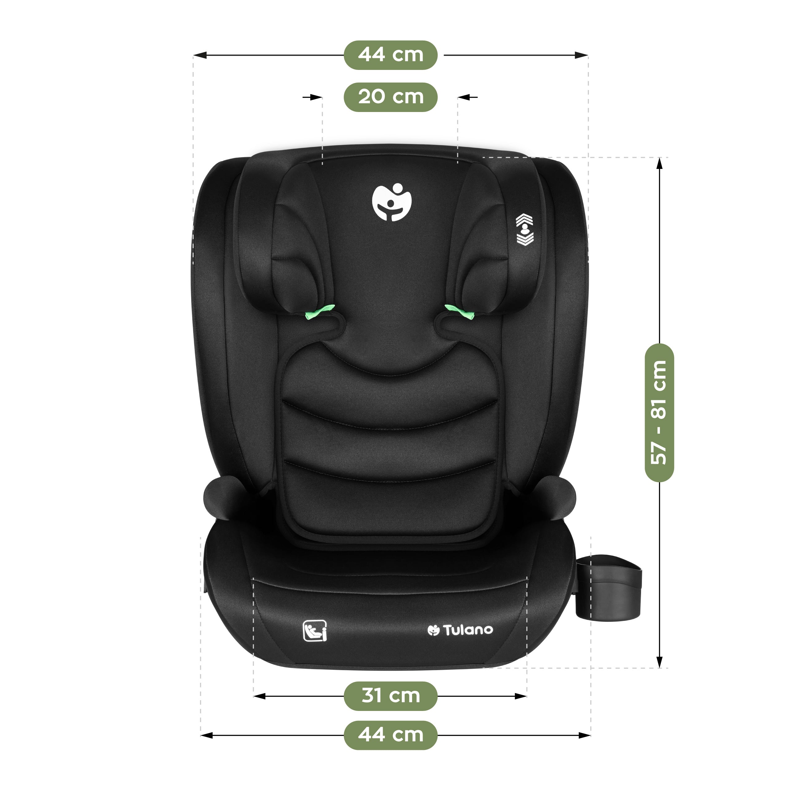 Silla de coche Tulano Joy 20 Black 100-150 cm I-size