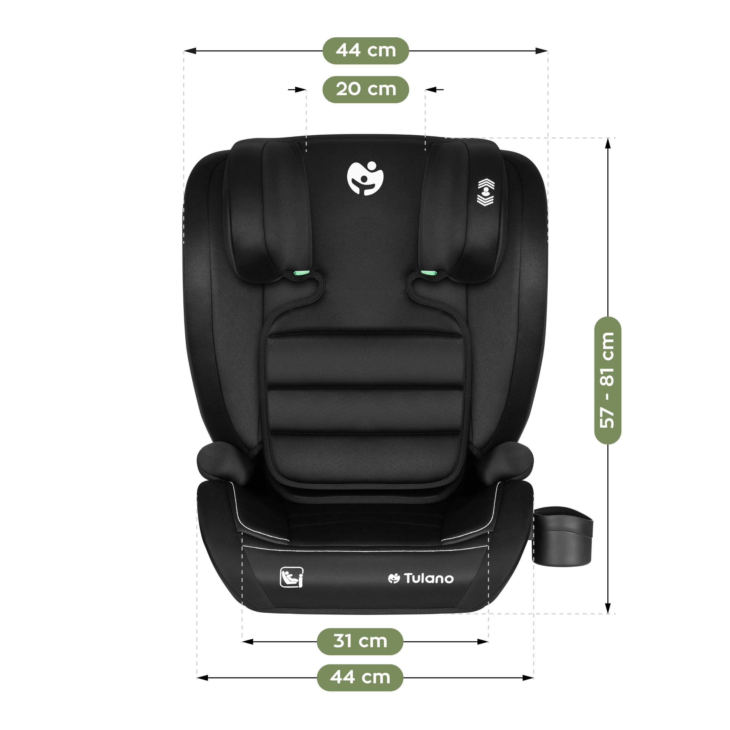 Silla de coche Tulano Joy 25 Black 100-150 cm I-size