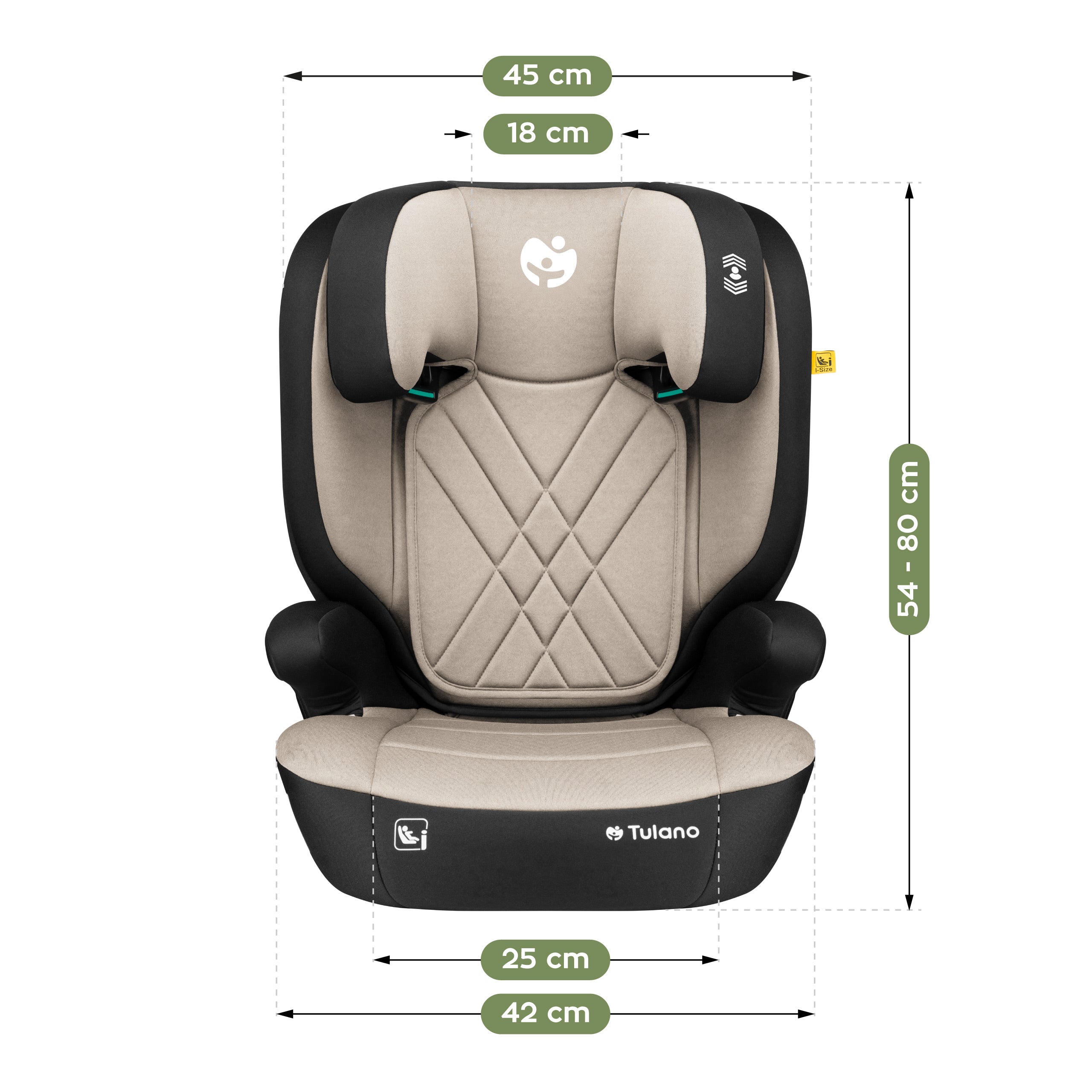 Silla de coche para niños 2 en 1, de 100 a 150 cm, Joy 45 Beige I-Size
