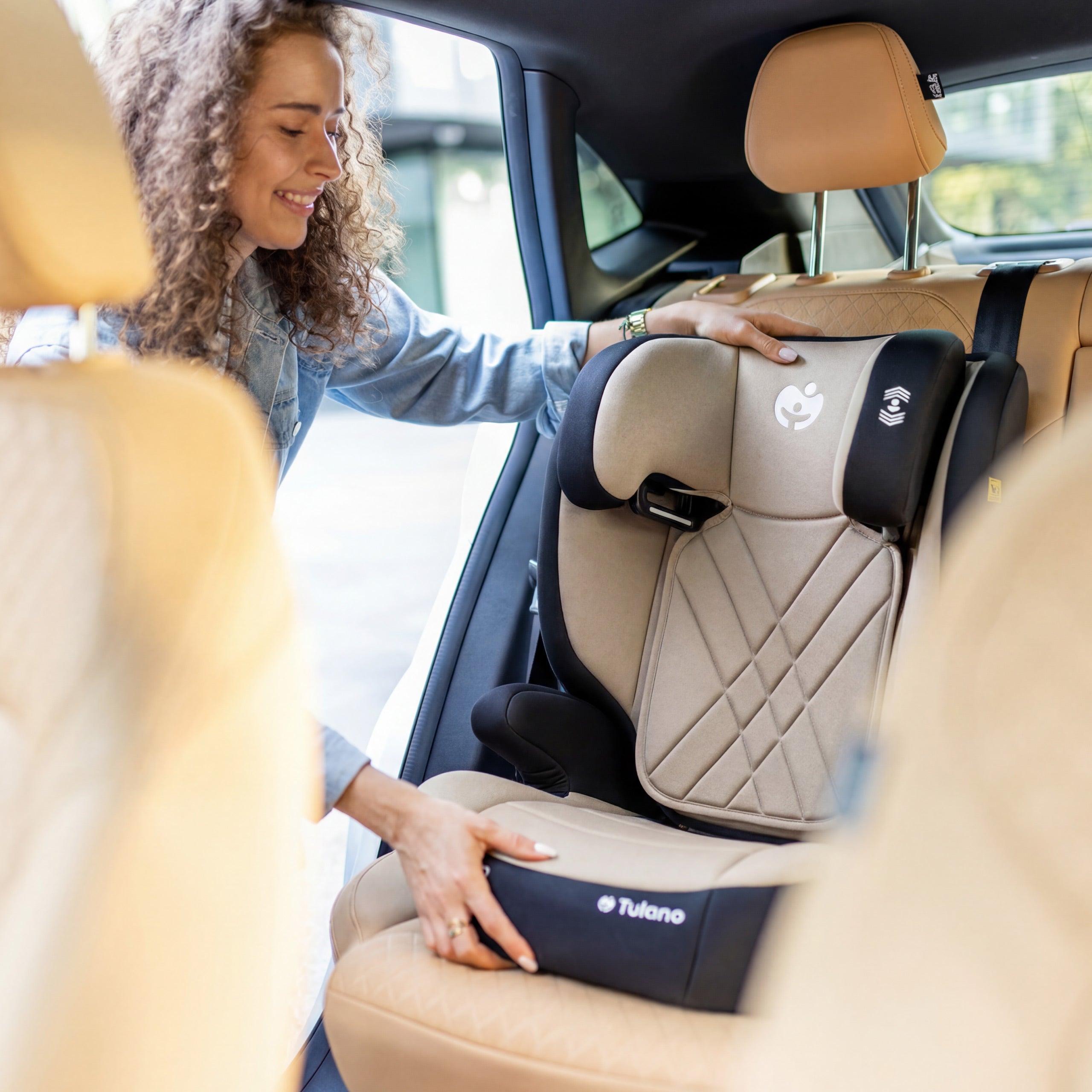 Silla de coche para niños 2 en 1, de 100 a 150 cm, Joy 45 Beige I-Size