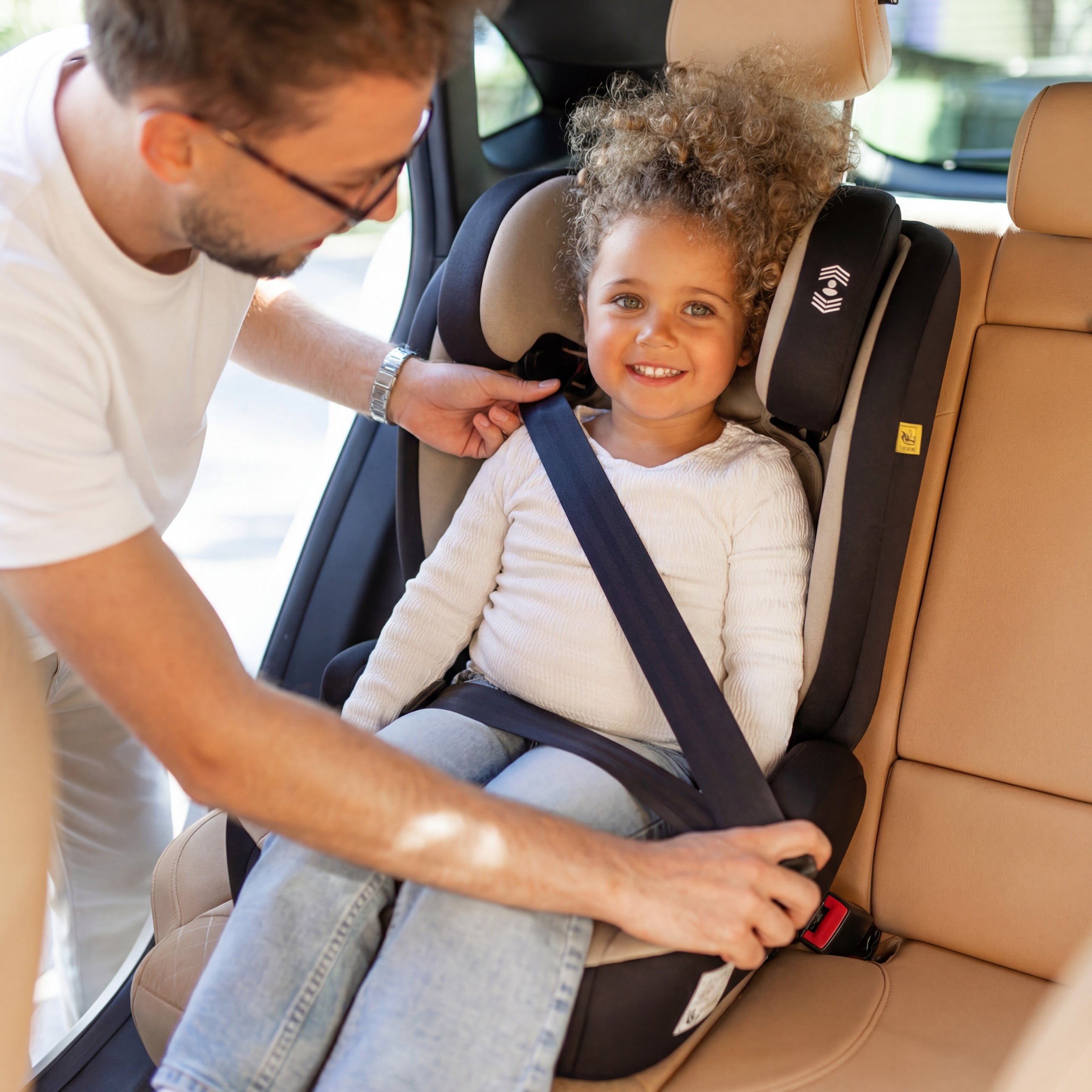Silla de coche para niños 2 en 1, de 100 a 150 cm, Joy 45 Beige I-Size